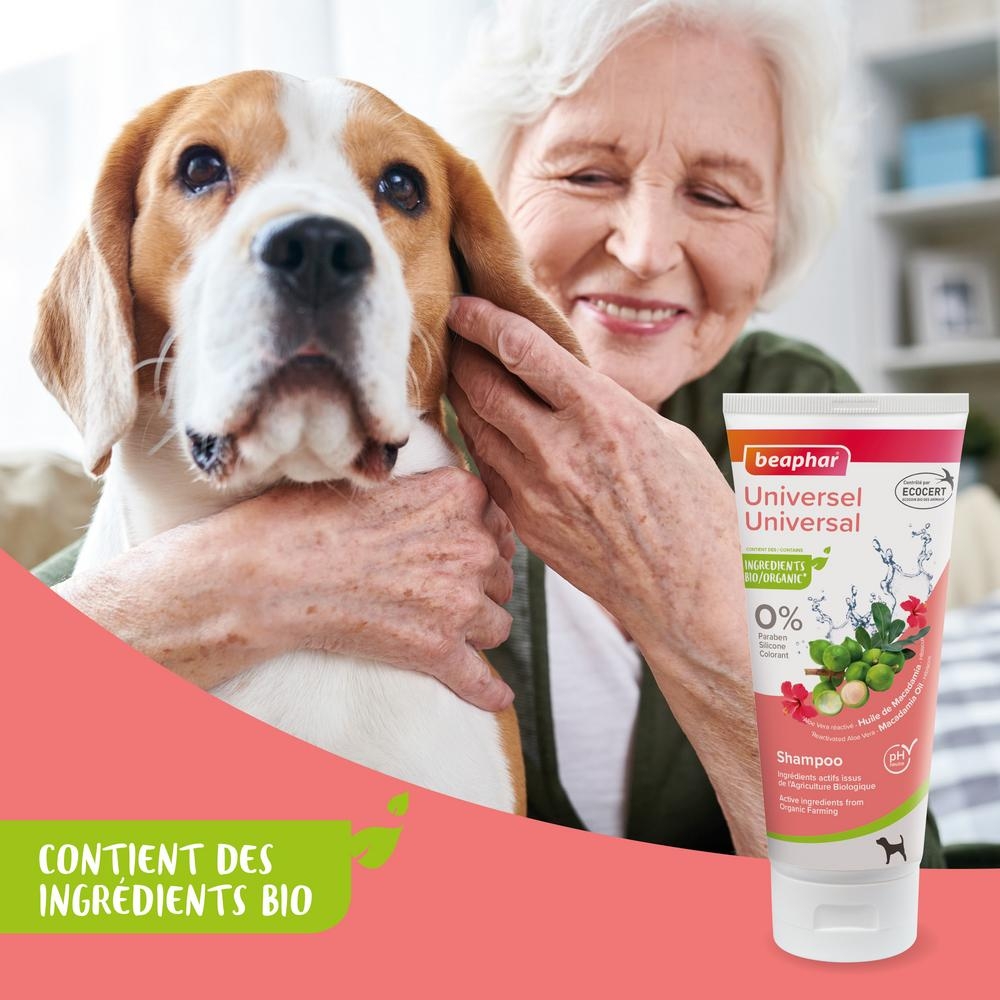 Shampoing Universel tous pelages labellisé ECOCERT pour chien