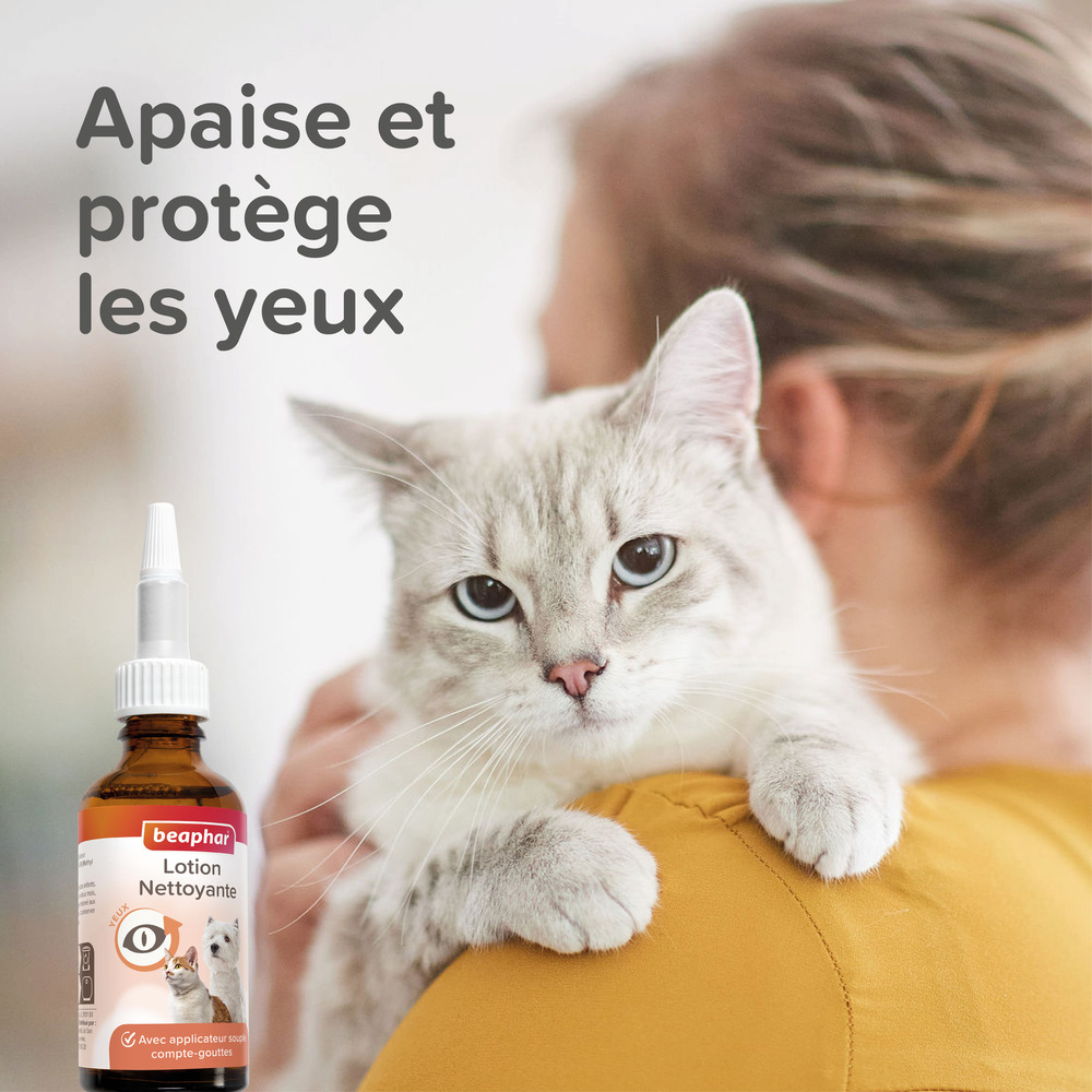 Lotion nettoyante pour les yeux pour chien et chat - 50 ml