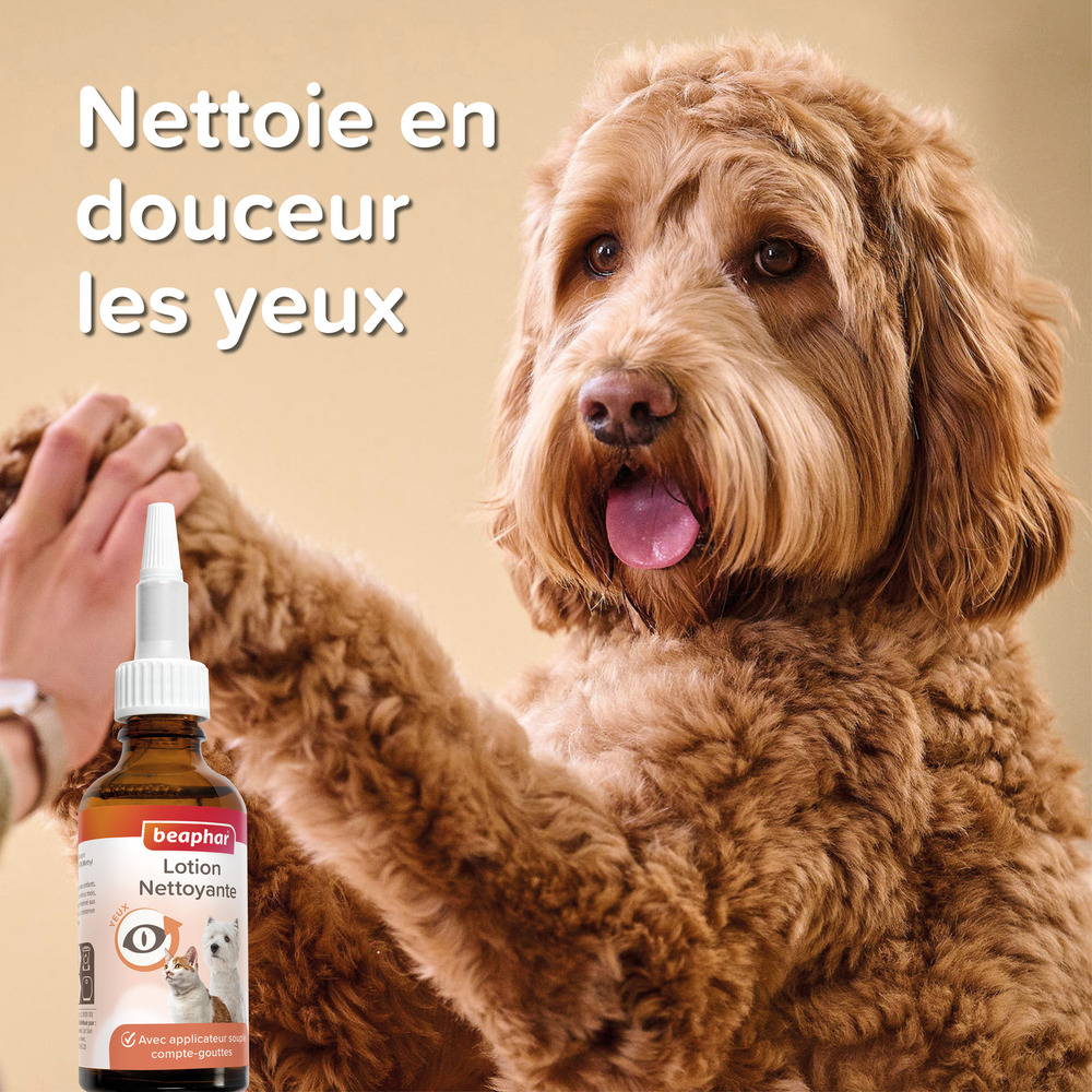 Lotion nettoyante pour les yeux pour chien et chat - 50 ml