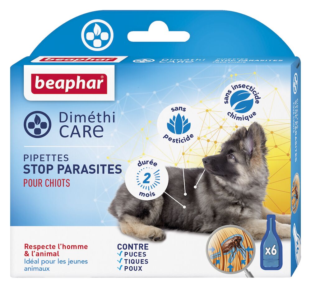 DIMETHICARE Pipettes stop parasites pour chiots