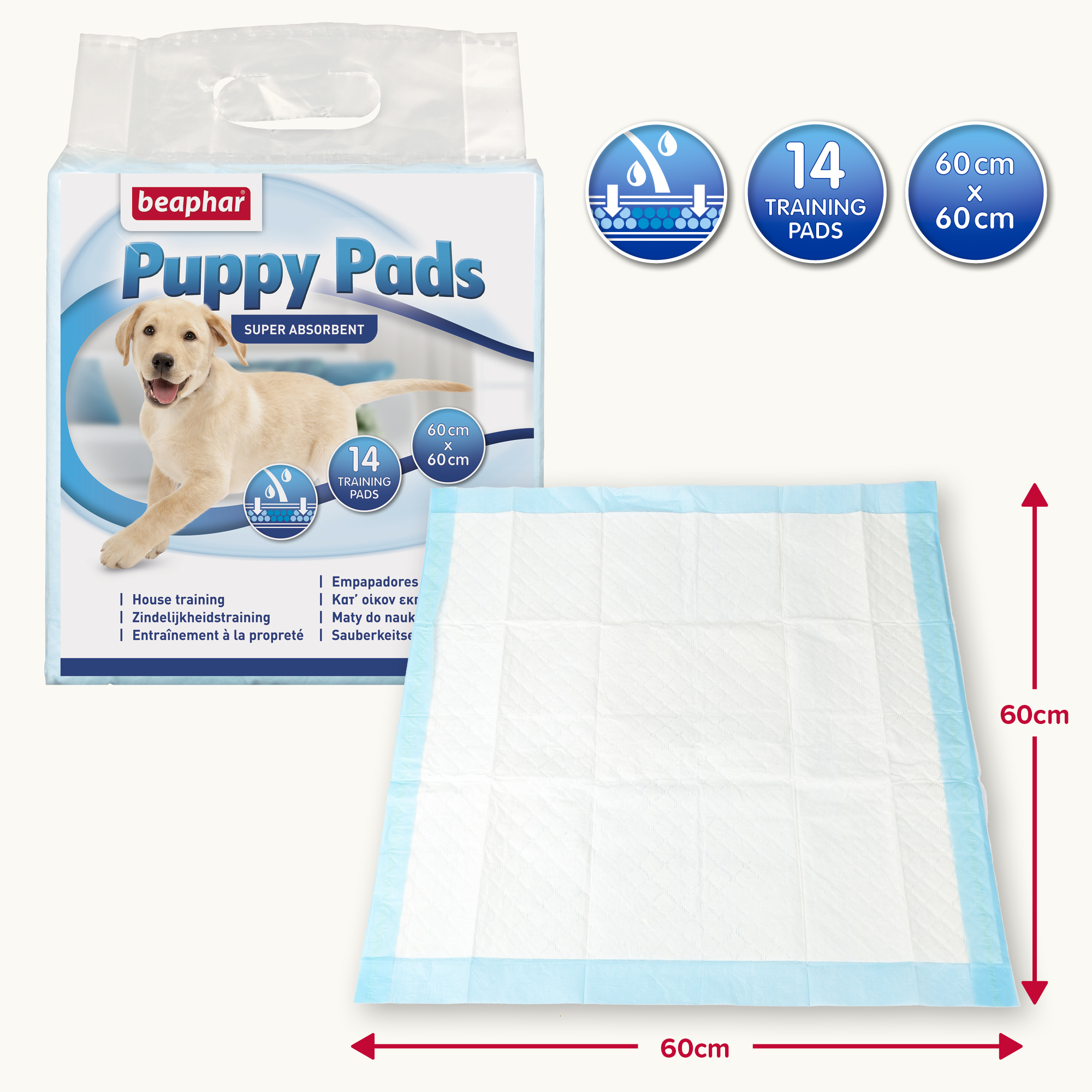 Beaphar Puppy Training Pads, 14 pads