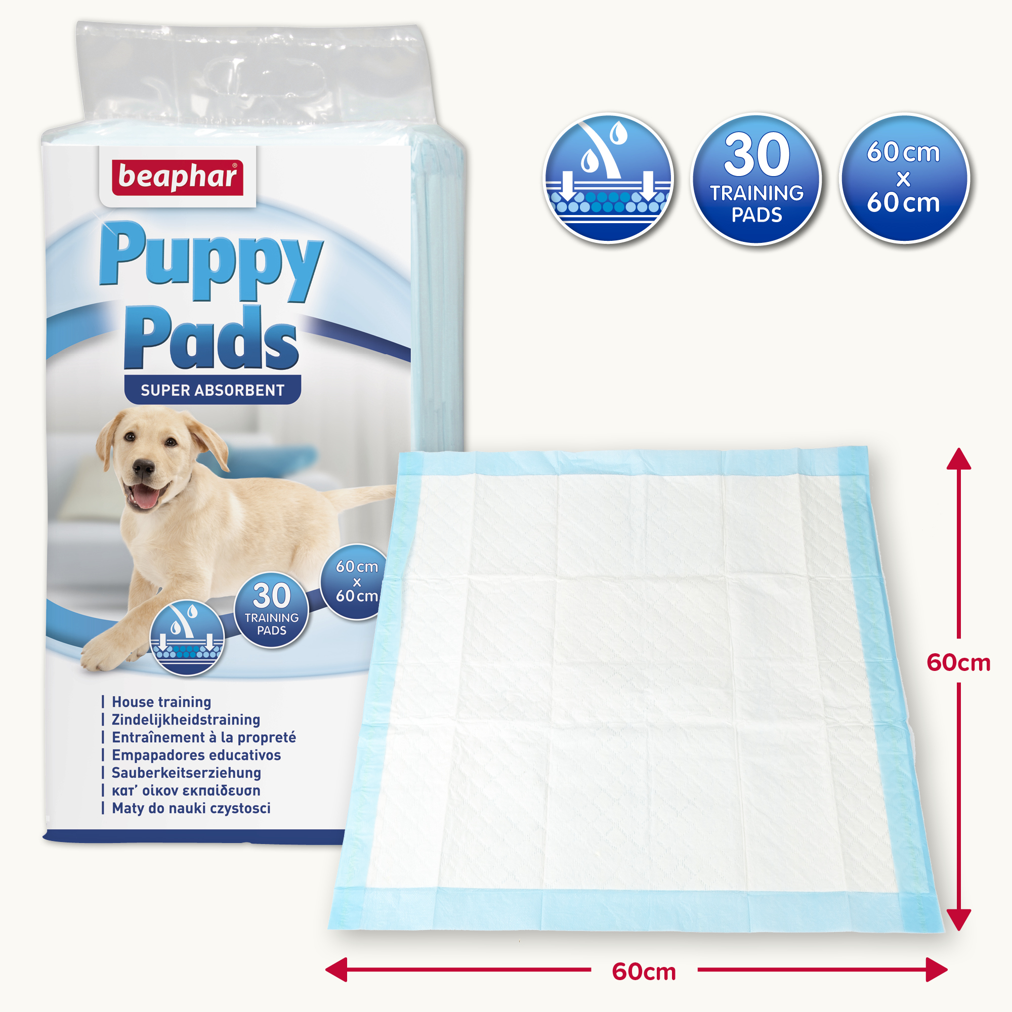 Beaphar Puppy Training Pads, 30 pads