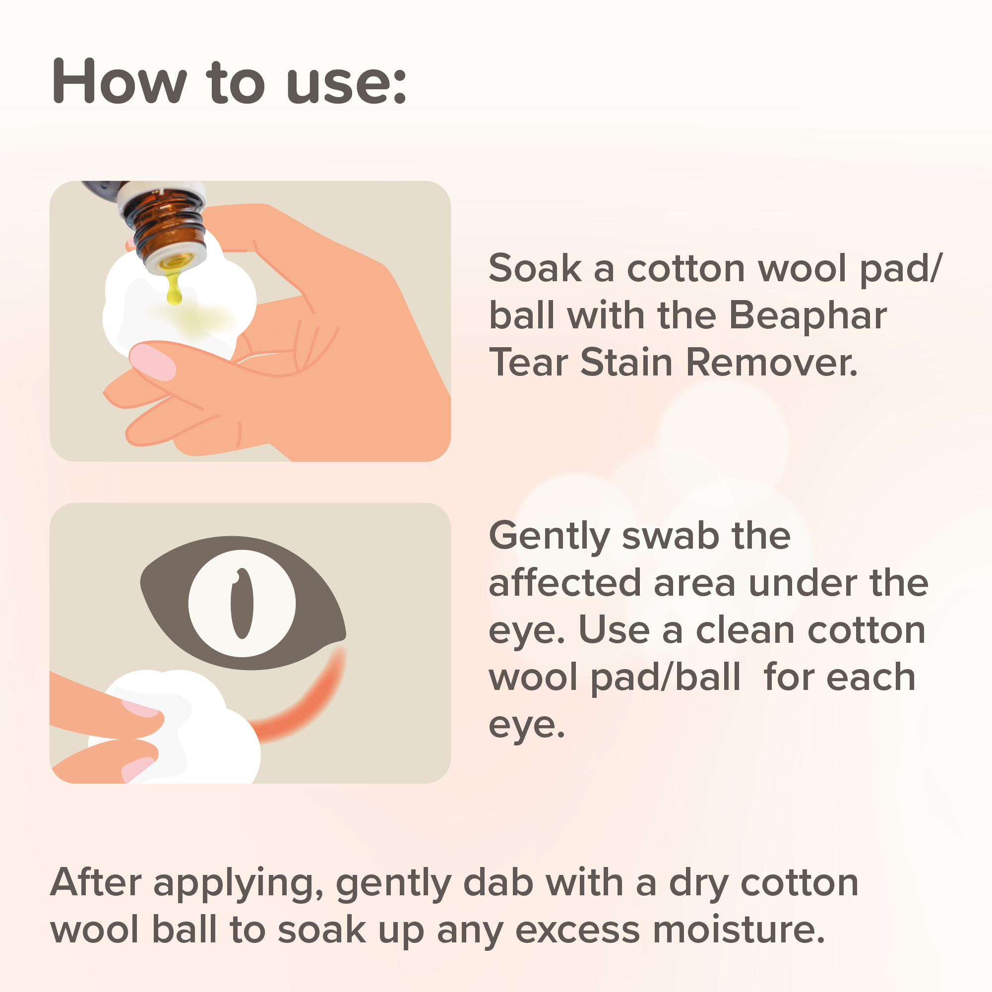 Beaphar Tear Stain Remover Liquid for Cats & Dogs