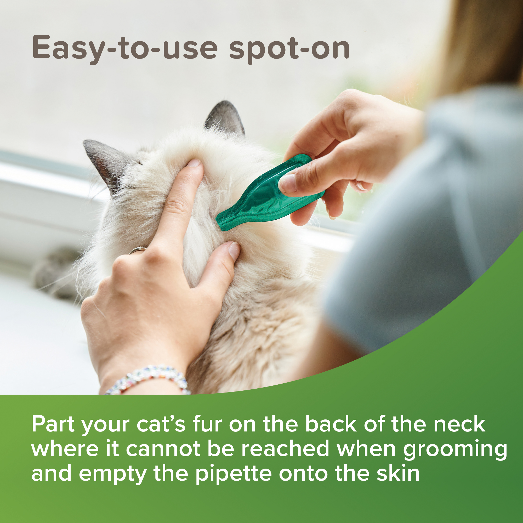 Beaphar VETOpure Plant-Based Protection Flea Spot-On for Cats | 6 Pipettes