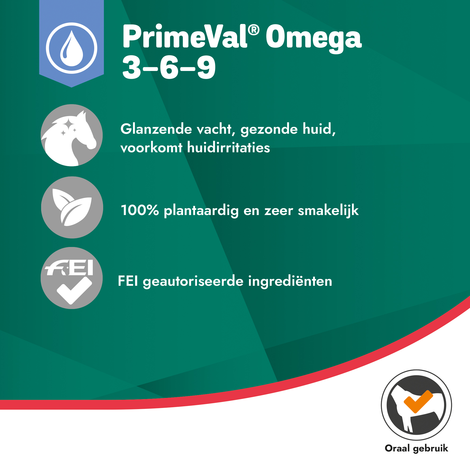 PrimeVal Omega 3-6-9 Paard 1 l