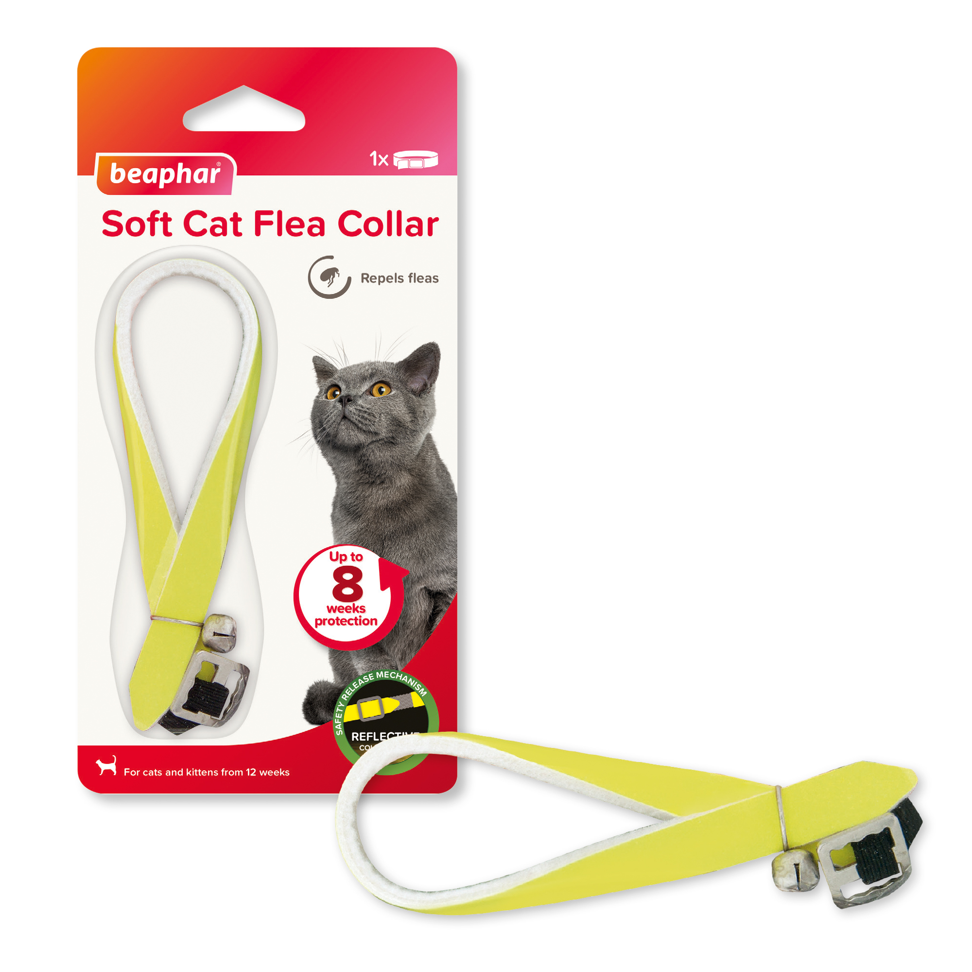 Beaphar Soft Reflective Flea Collar for Cats