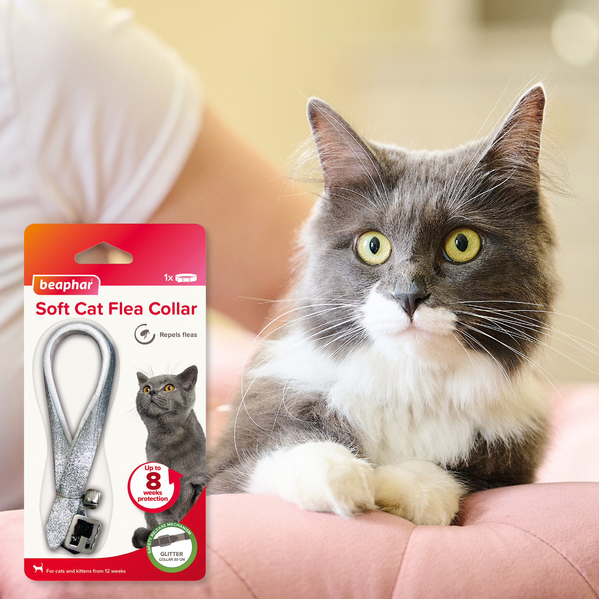 Beaphar Soft Glitter Flea Collar for Cats
