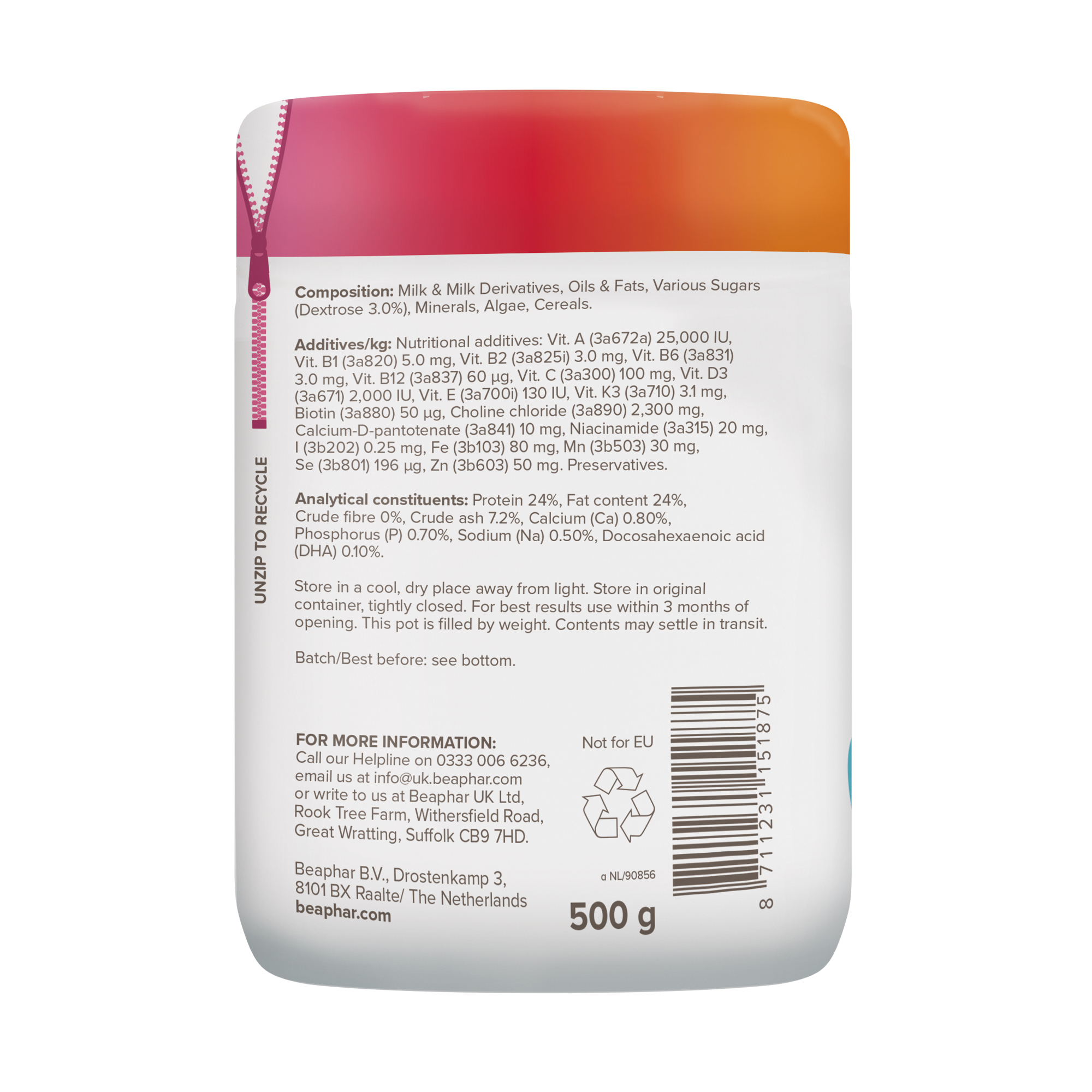 Beaphar Lactol Milk Replacer for Puppies – 500g