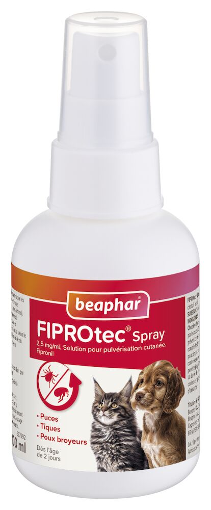 FIPROtec Spray 2,5 mg /ml, Solution pour pulvérisation cutanée pour chiens et chats