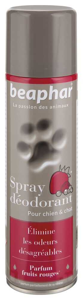 Spray déodorant, parfum fruits rouges