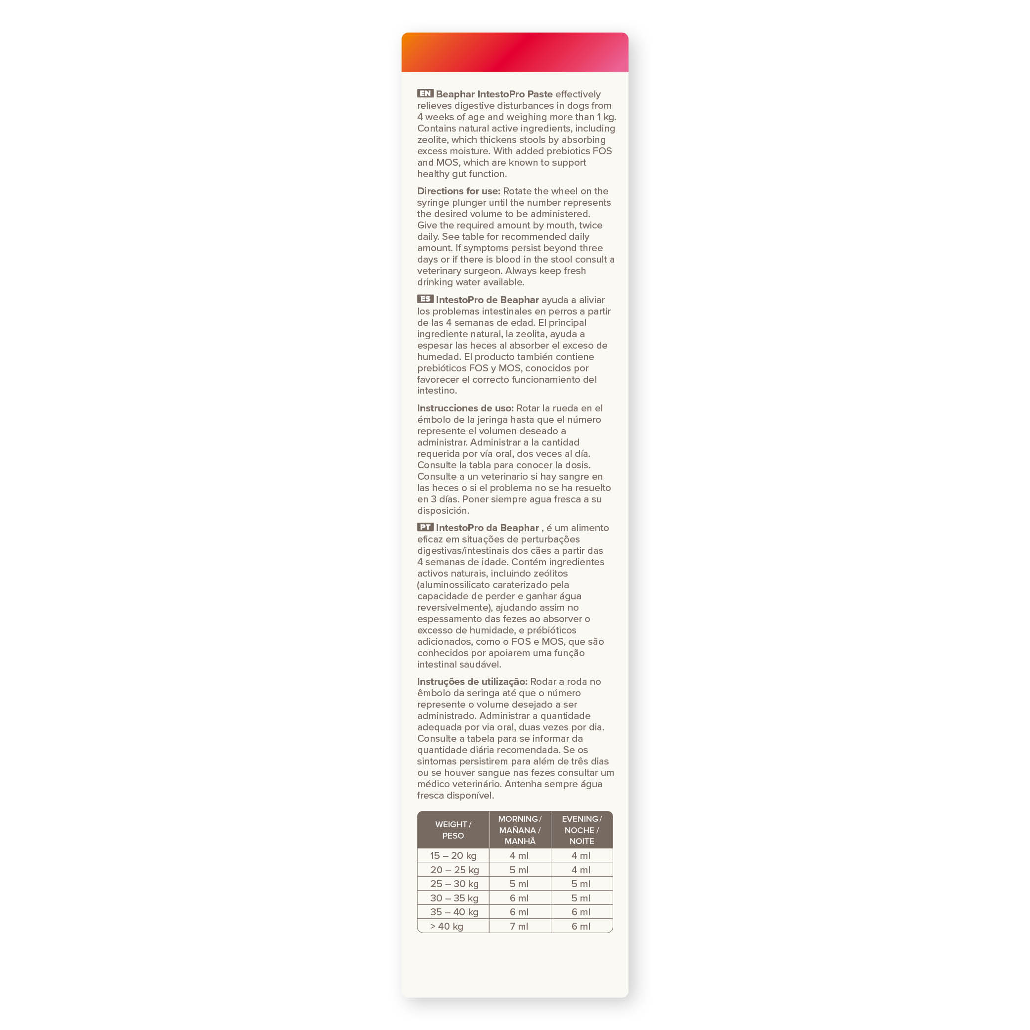 Beaphar IntestoPro Paste Medium & Large Dog