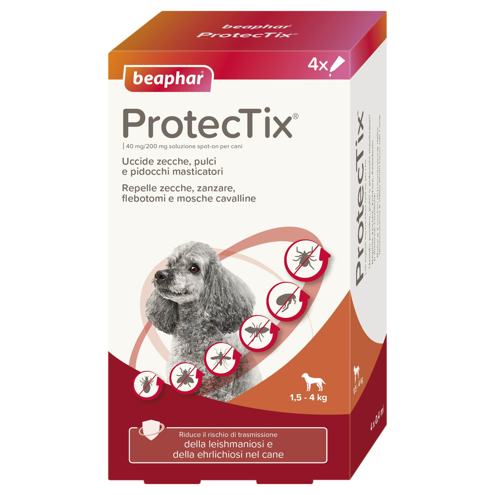 Beaphar ProtecTix Cane Molto Piccolo 4 pip.