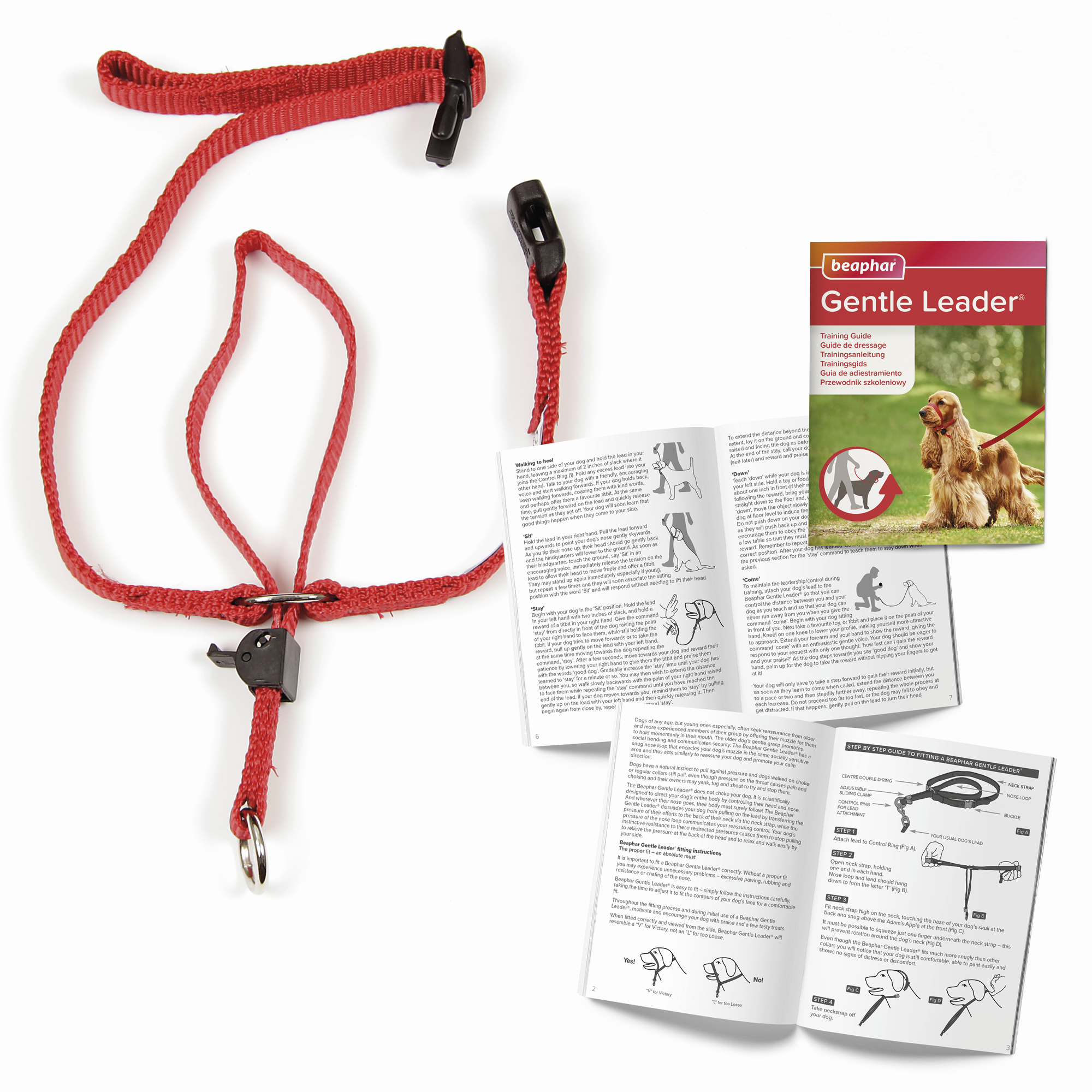 Beaphar Gentle Leader Red Large Dog