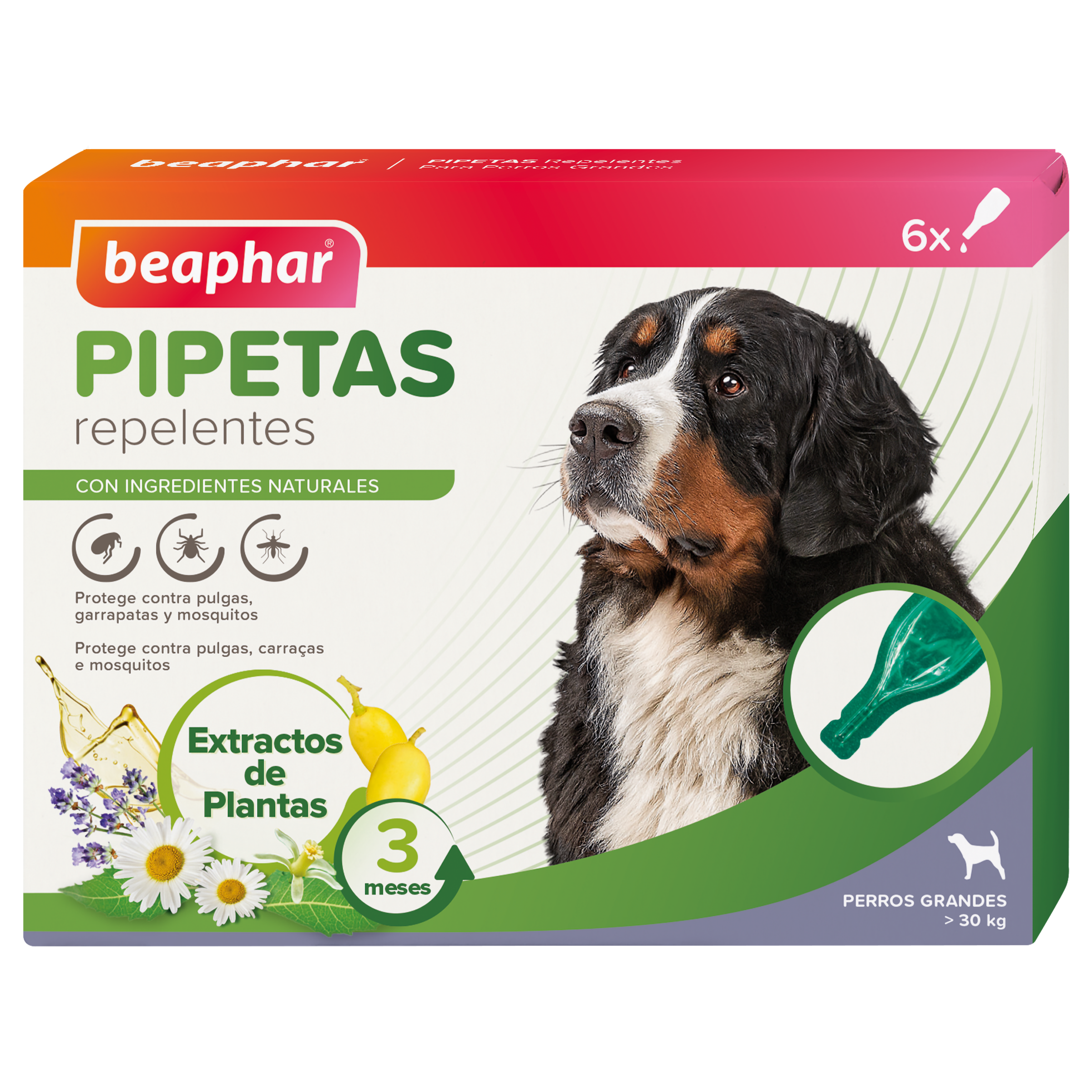 Beaphar Pipetas Repelentes Perro Grande - 6 x 2ml