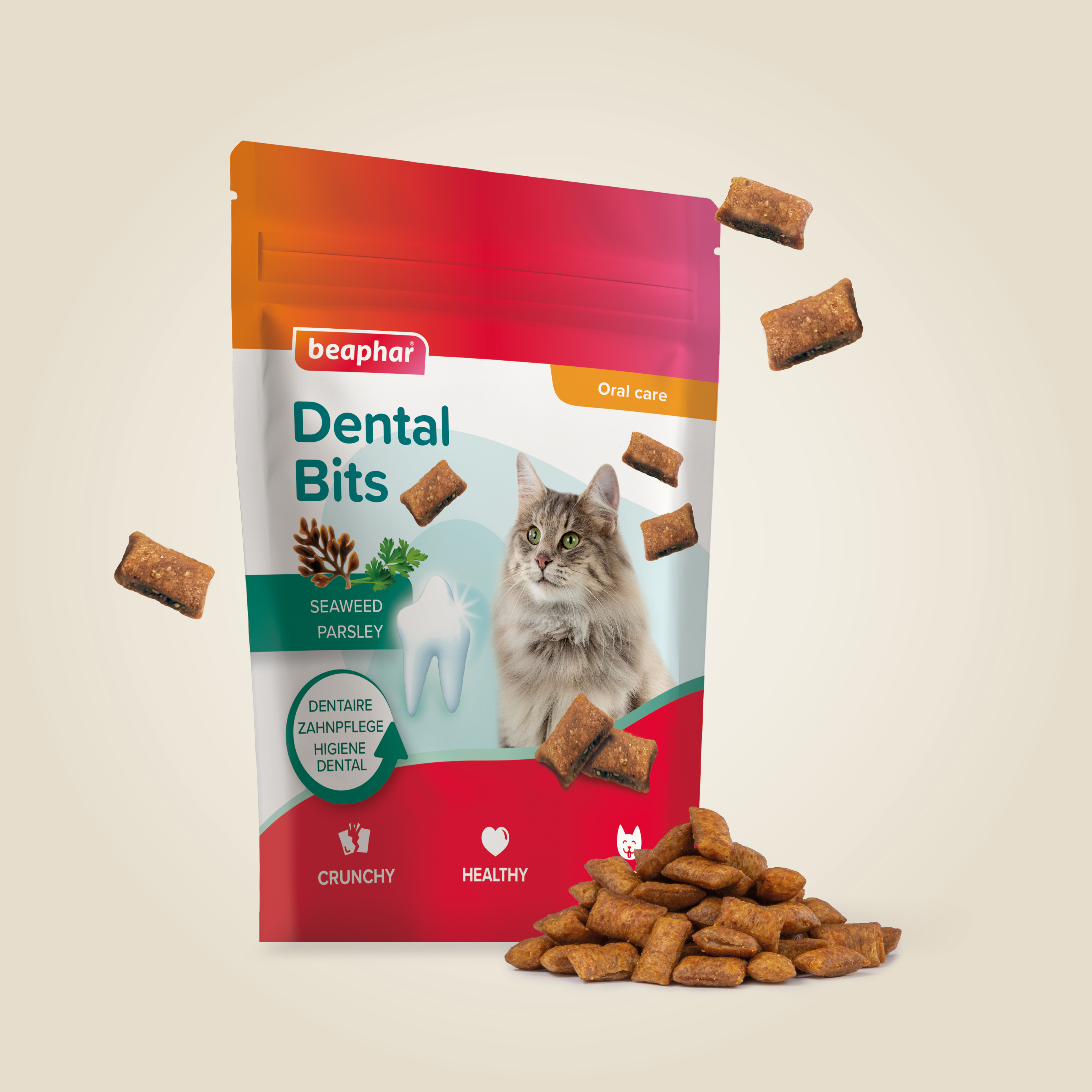 Beaphar Dental Bits - Snack para Gatos - 150g