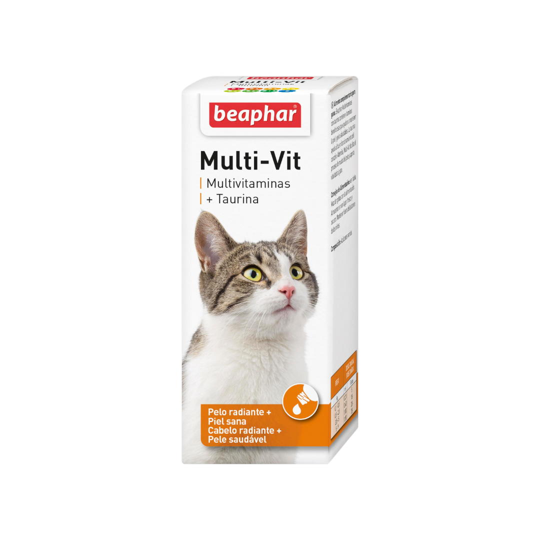 Beaphar Multivitaminas con Taurina Gato - 50ml