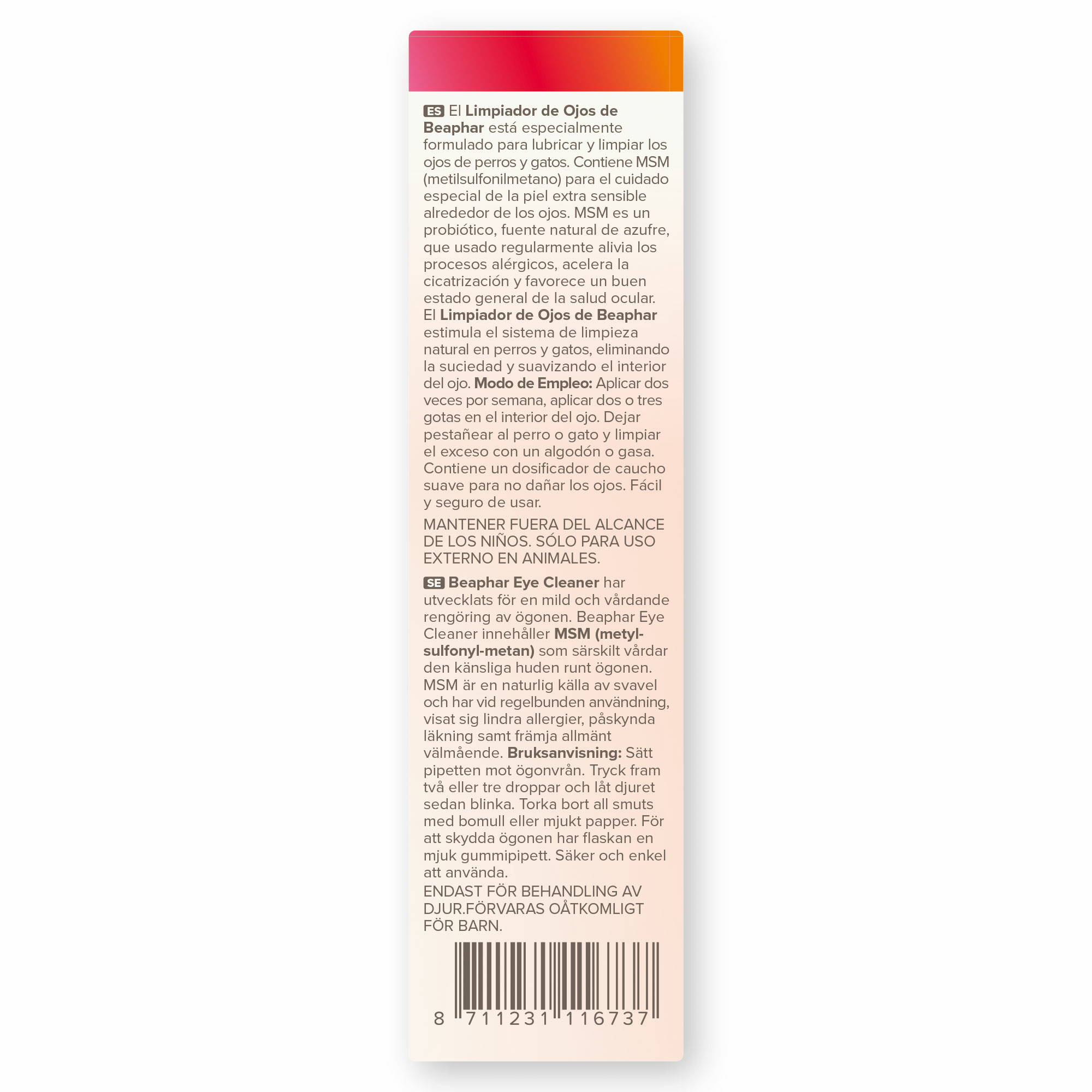 Beaphar Limpiador de Ojos Perro y Gato - 50ml