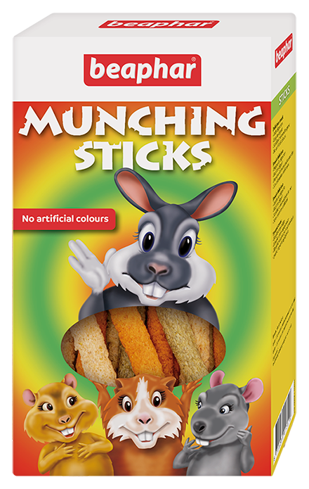 Beaphar Munching Sticks Snacks para Roedores - 150g