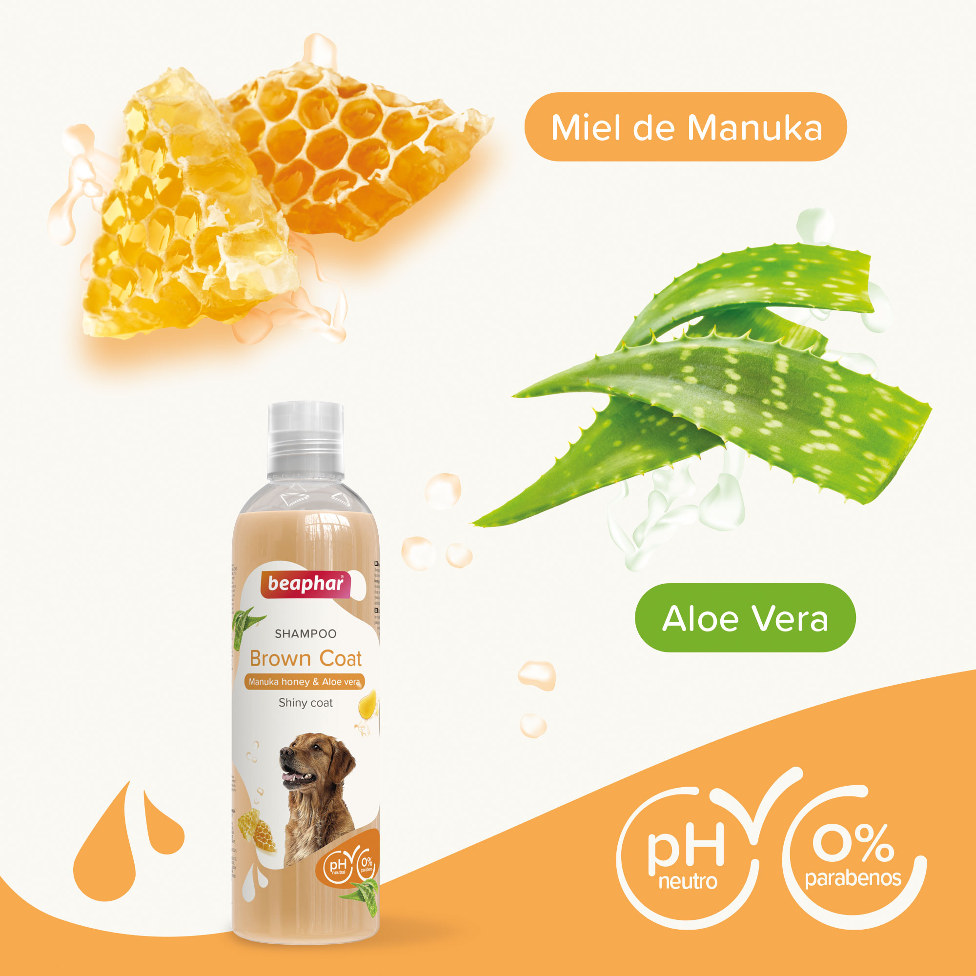 Champú Perros Pelo Marrón - 250ml