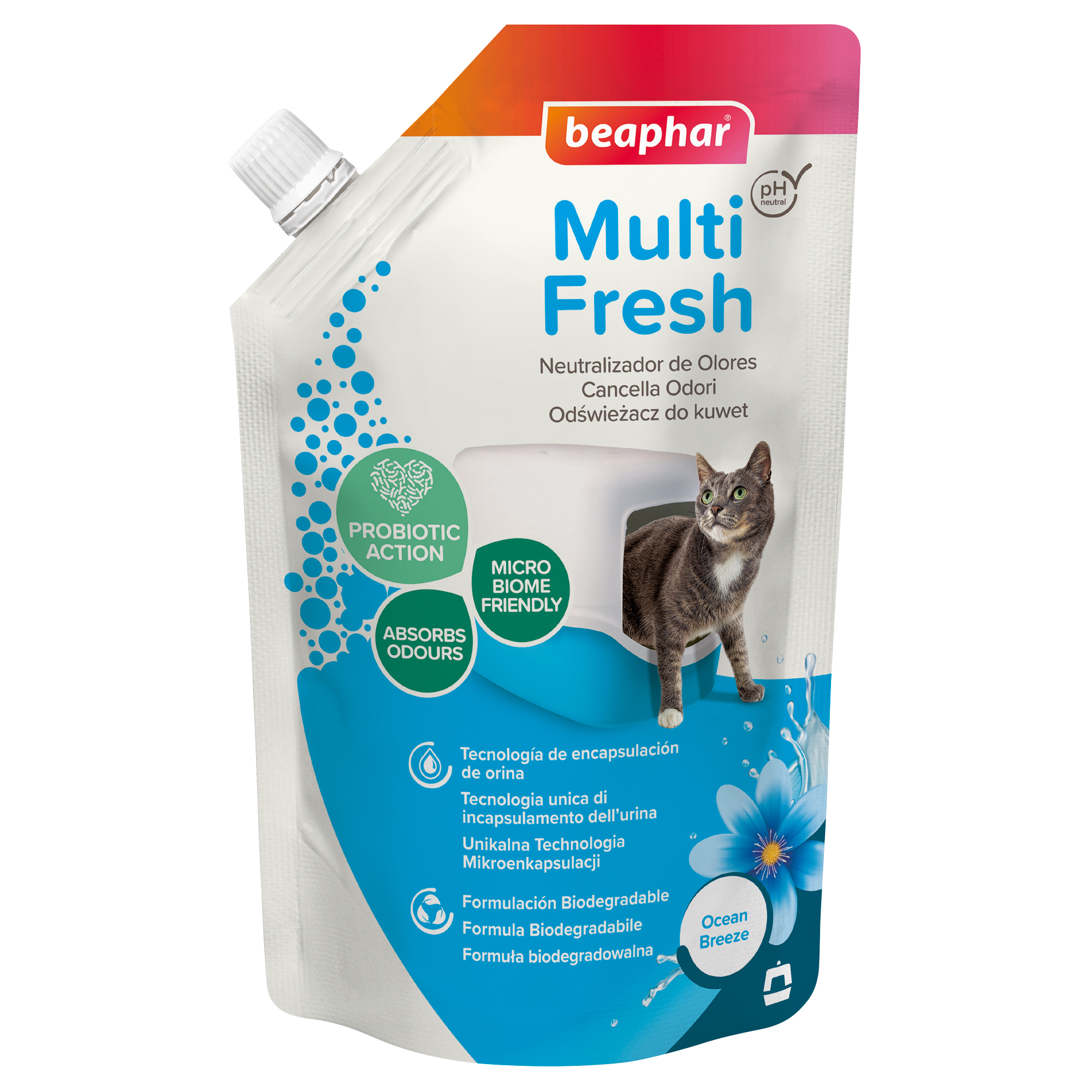 Beaphar Multi Fresh - Neutralizador de olores - Brisa Marina - 400g