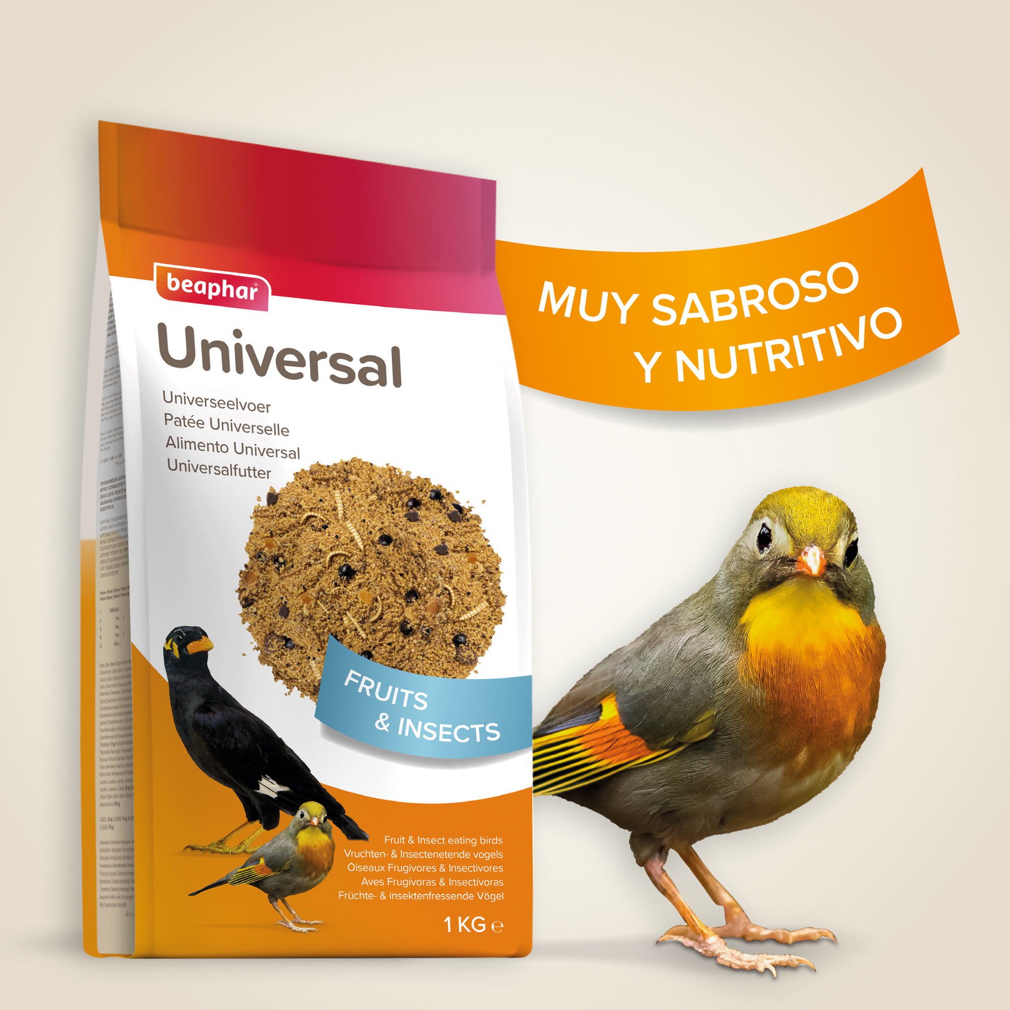 Beaphar Alimento Universal Aves - 1kg