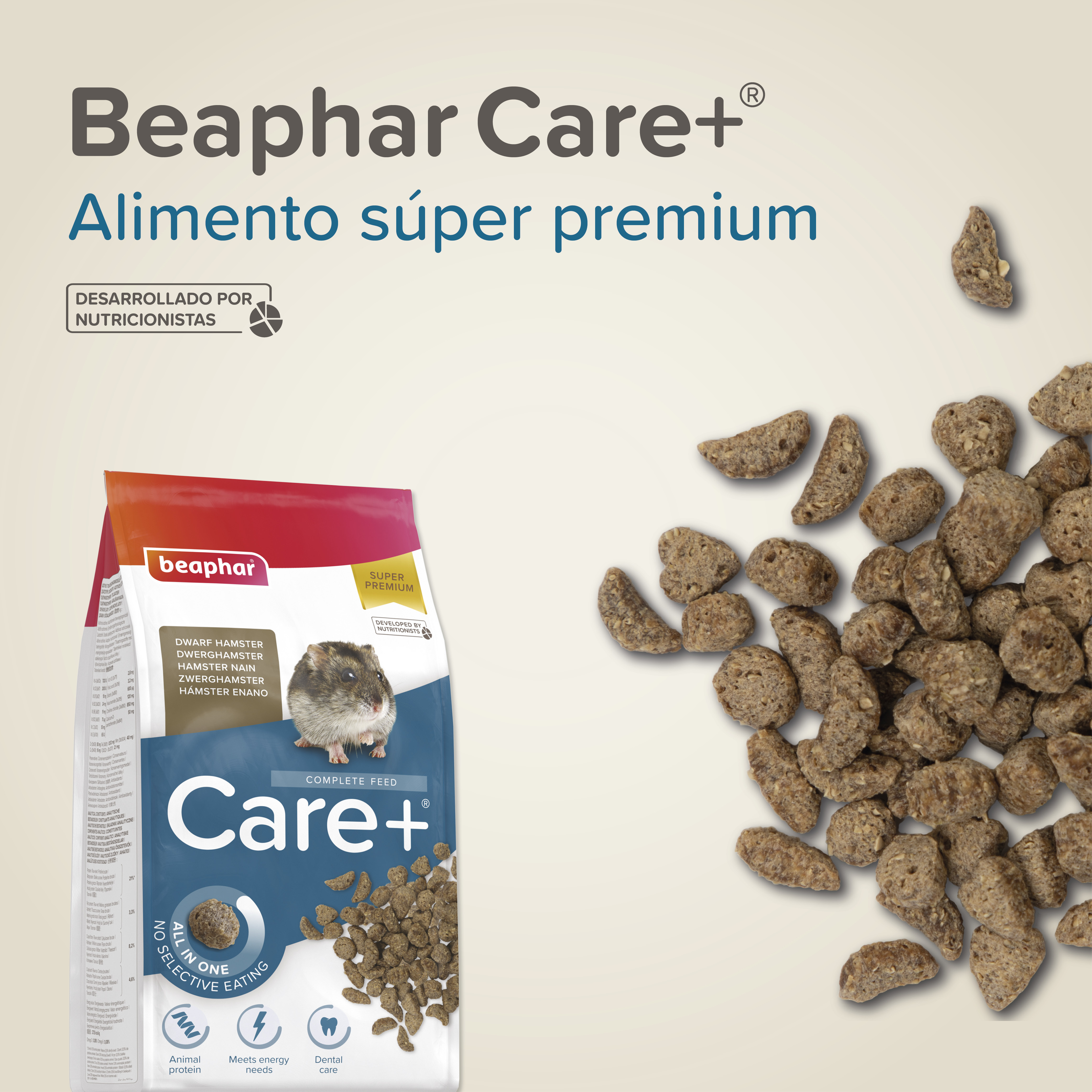 Beaphar Care+ Hámster Enano, 500g