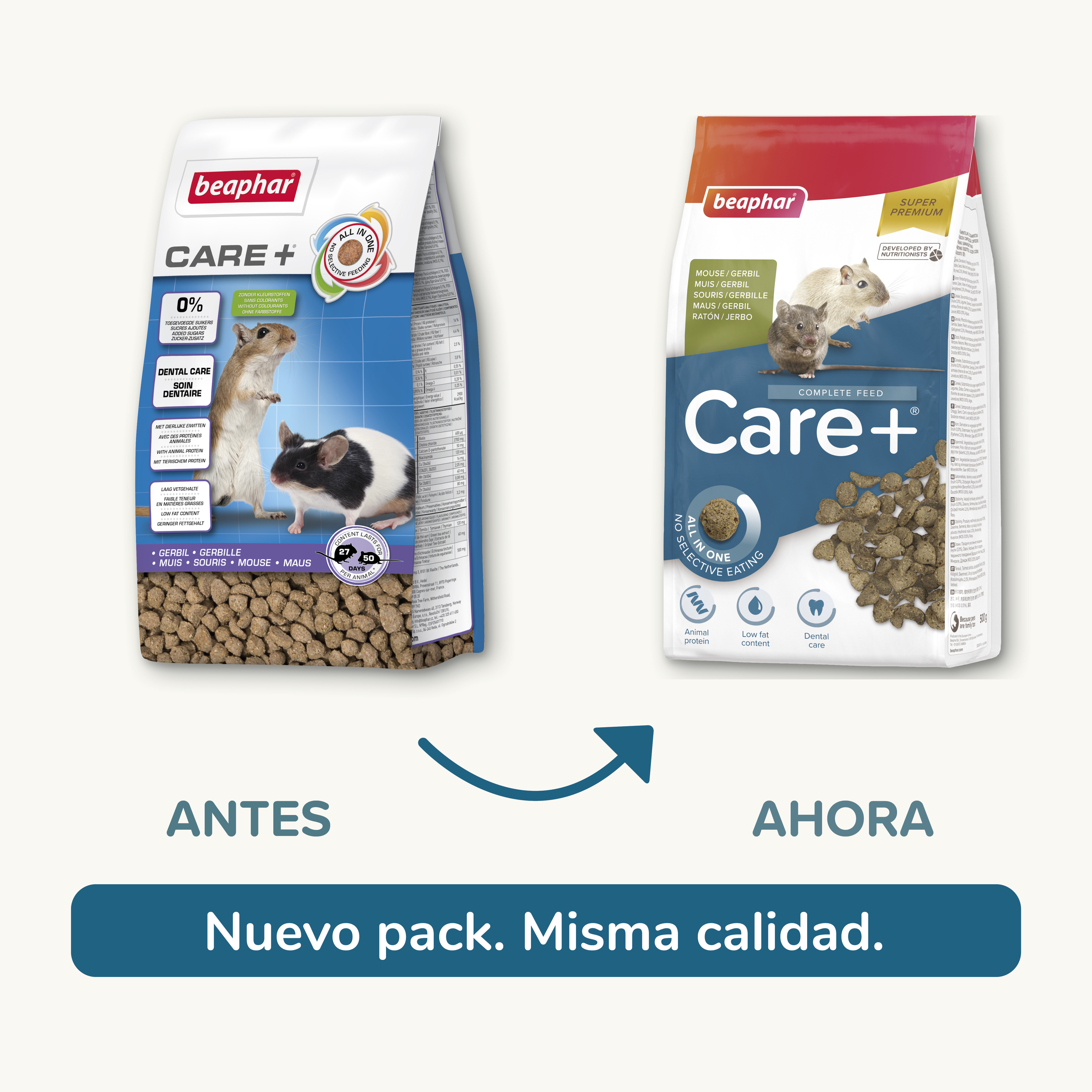 Beaphar Care+  Ratón y Jerbo, 500 g