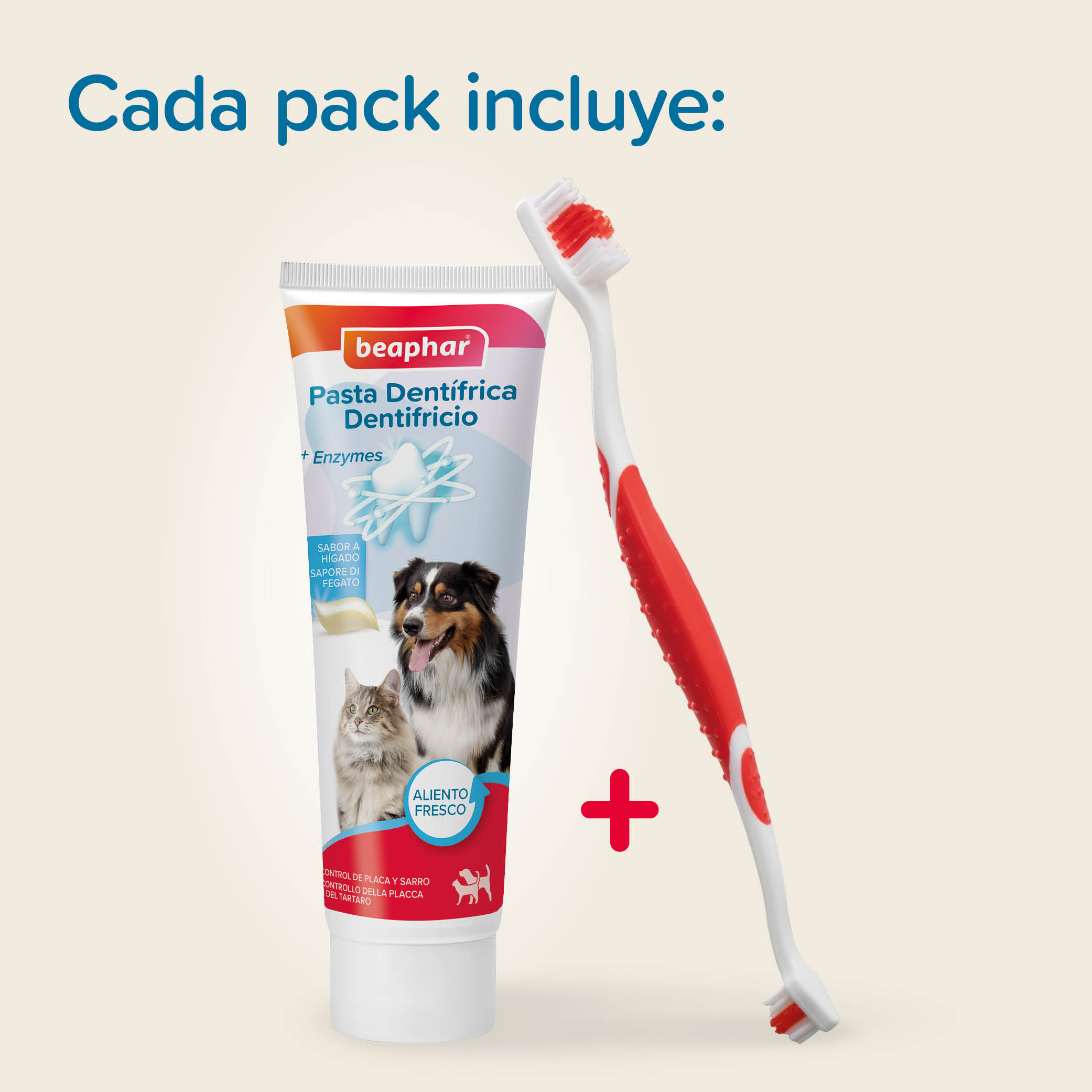 Beaphar Pack Dental: Pasta Dental+ Cepillo Dental