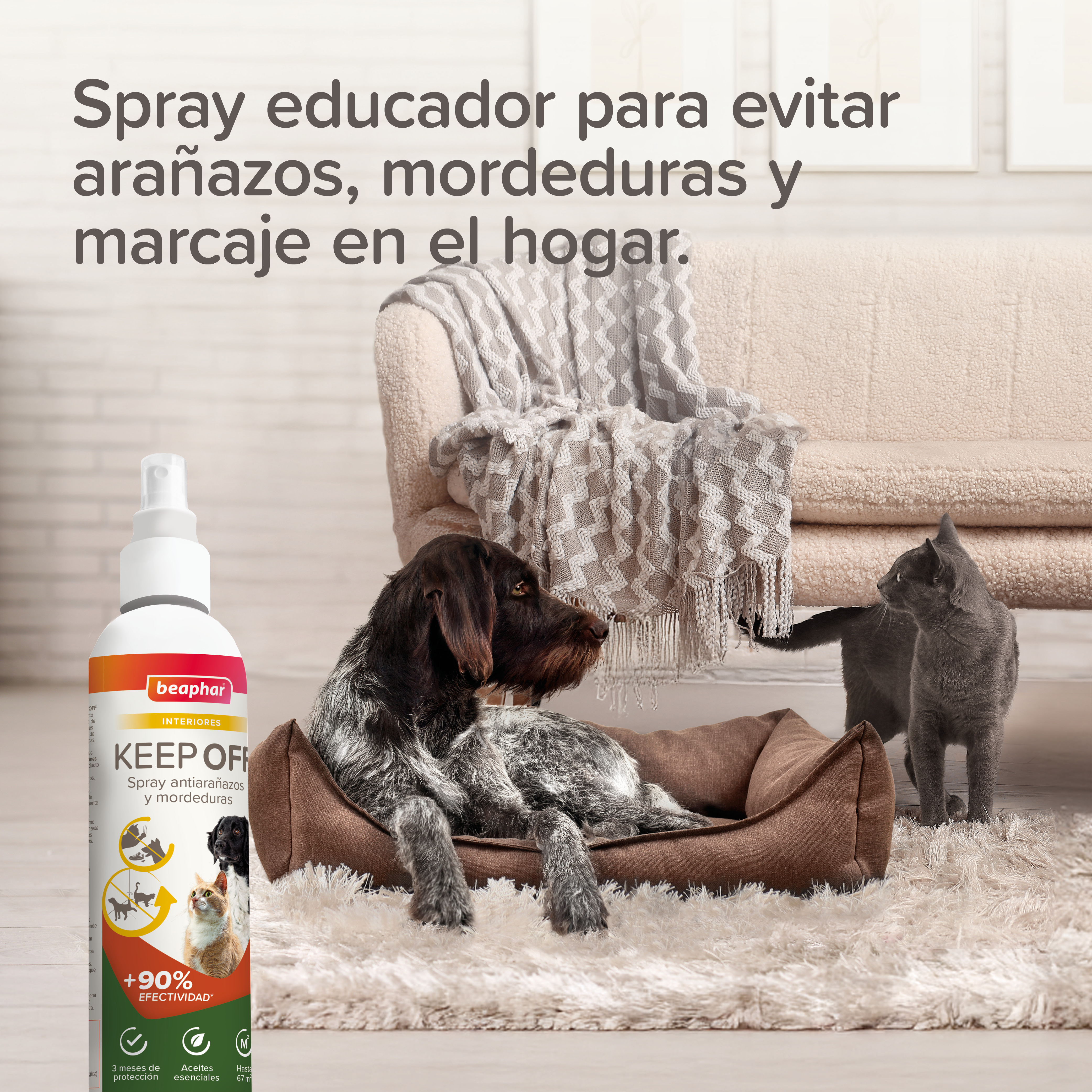 Beaphar Keep Off Spray Educador Interiores - 200ml