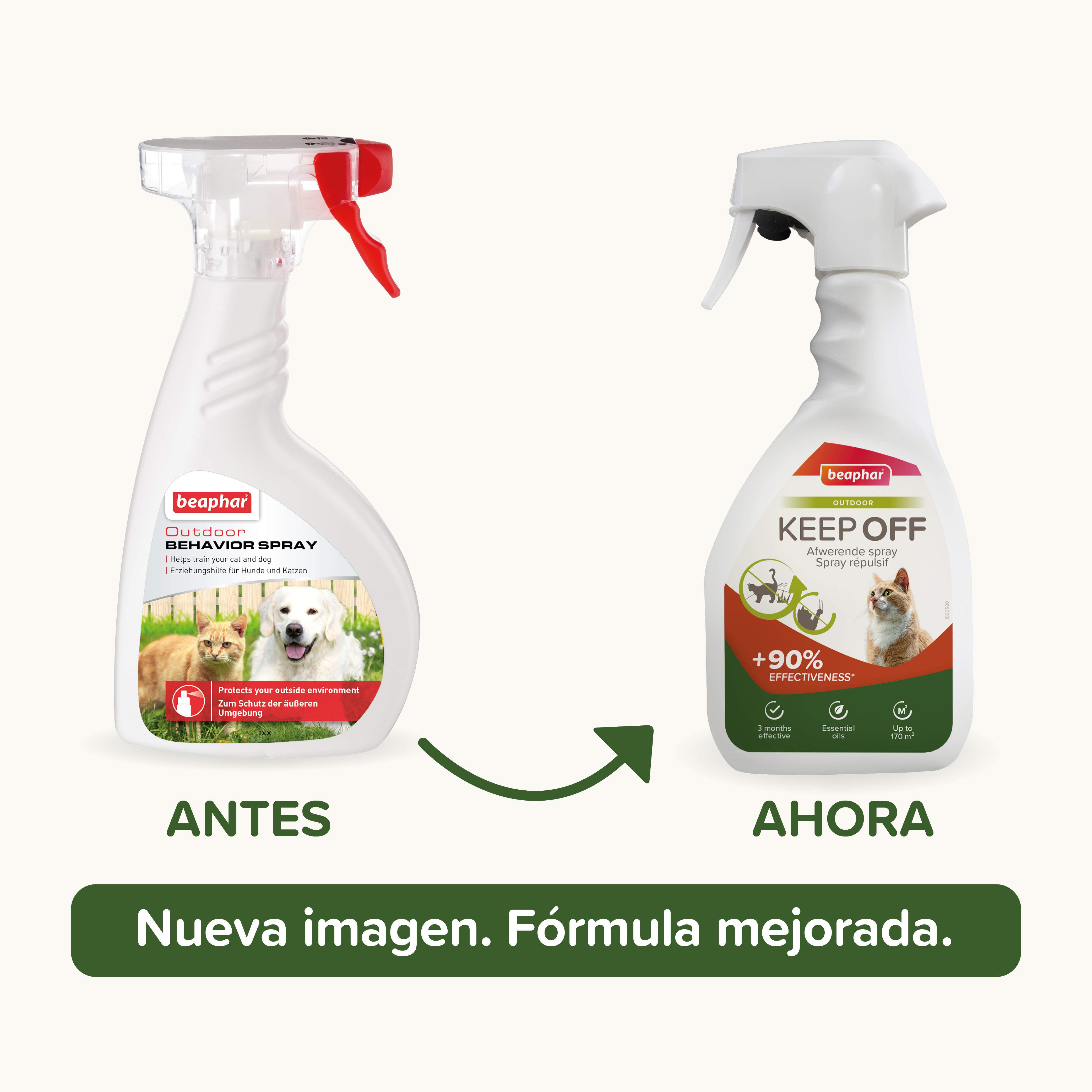 Beaphar Keep Off Spray Educador Exteriores - 500ml