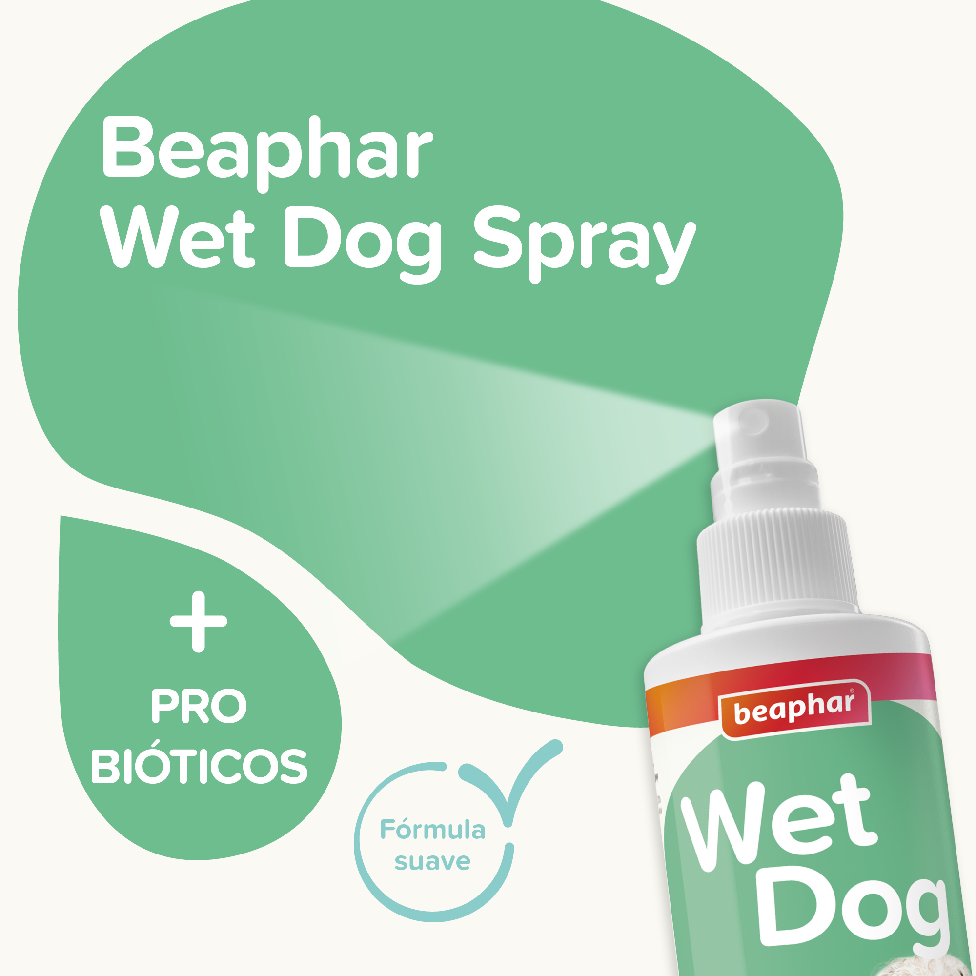Beaphar Wet Dog Spray Anti-Olor Perro Mojado - 250ml