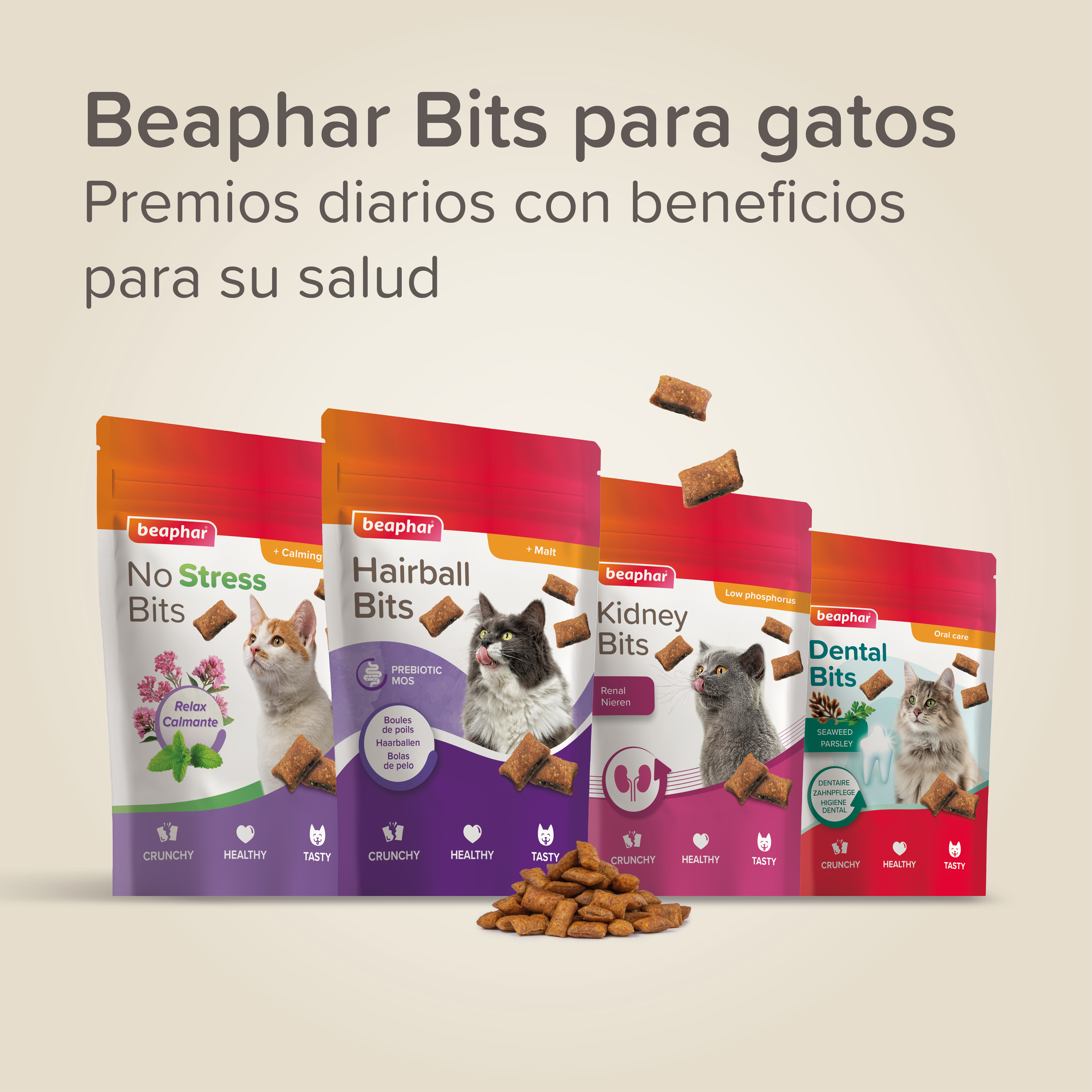 Beaphar Kidney Bits - Snack para Gatos - 60g