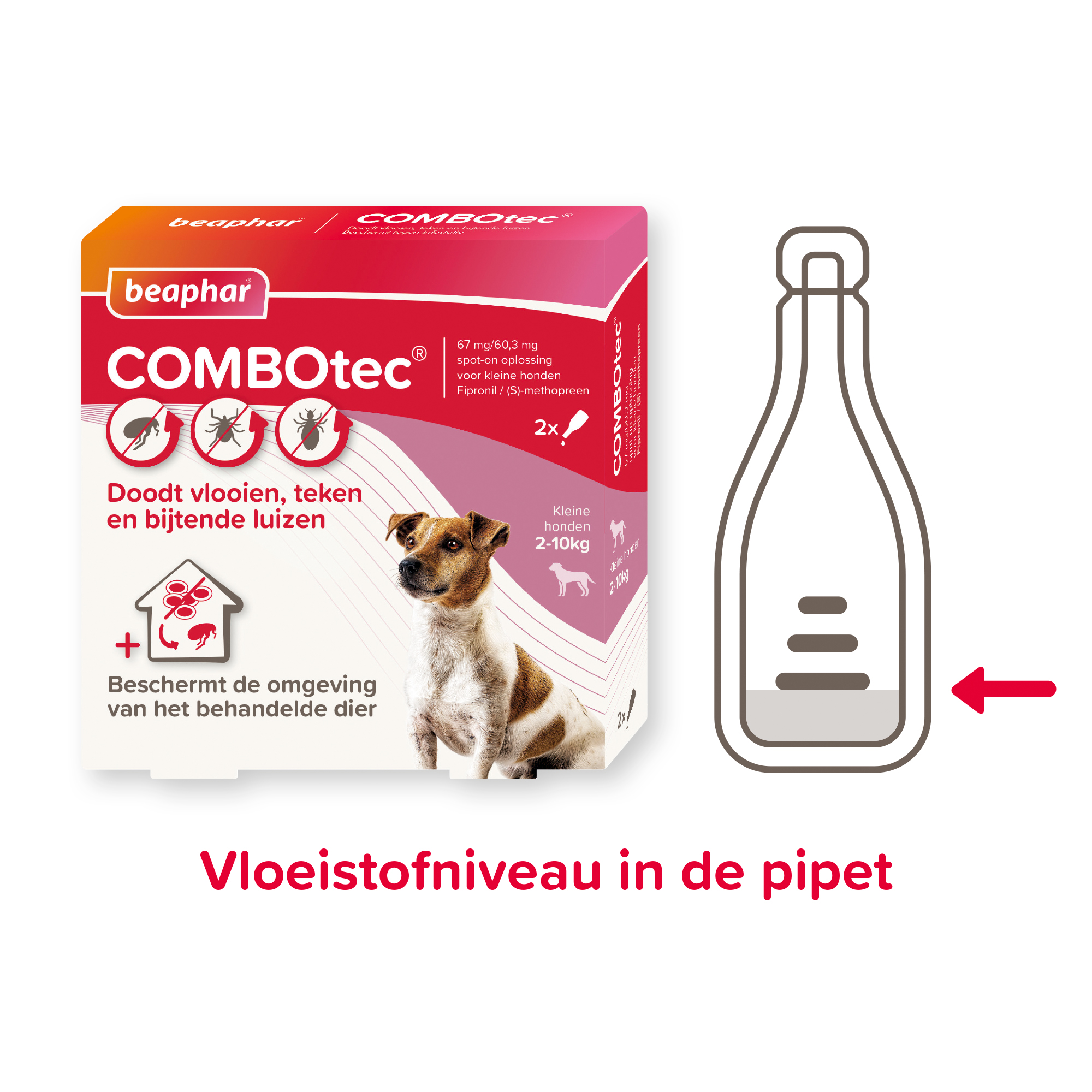 Beaphar COMBOtec® Spot-On hond 2-10kg 2 pipetten