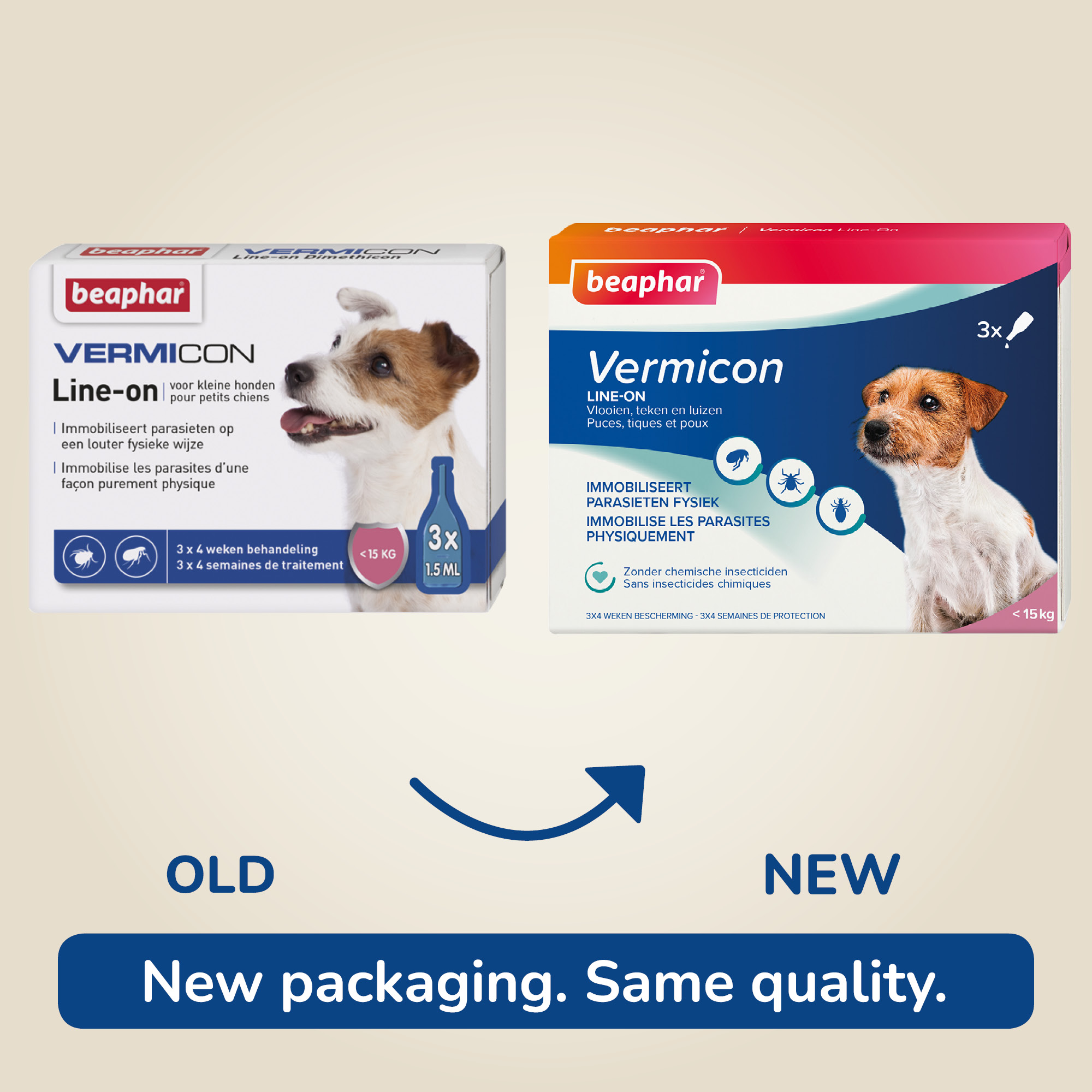 Vermicon Line-On Kleine Hond 3x1,5ml