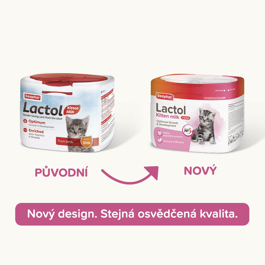 Unikátní náhražka mateřského mléka Lactol Kitty Milk