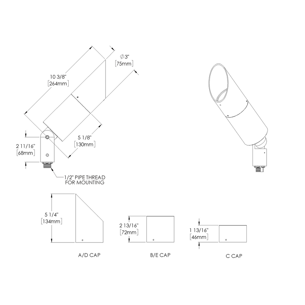 DENALI - Floodlight - Remote Driver - LED Color Tuning