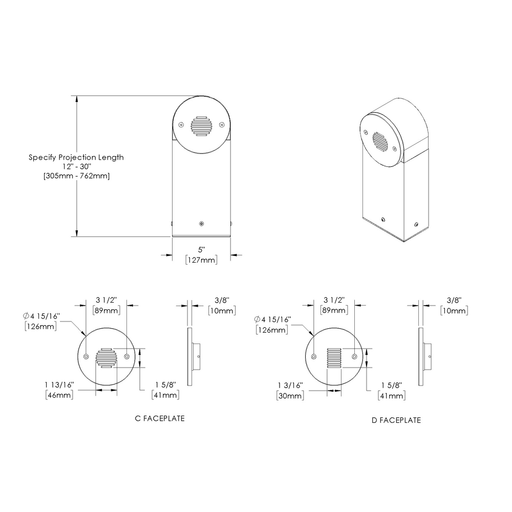 STEP STAR - Bollard - Line Voltage Via Transformer - Lamp MR16 Gu5.3 - Faceplate: Louvered