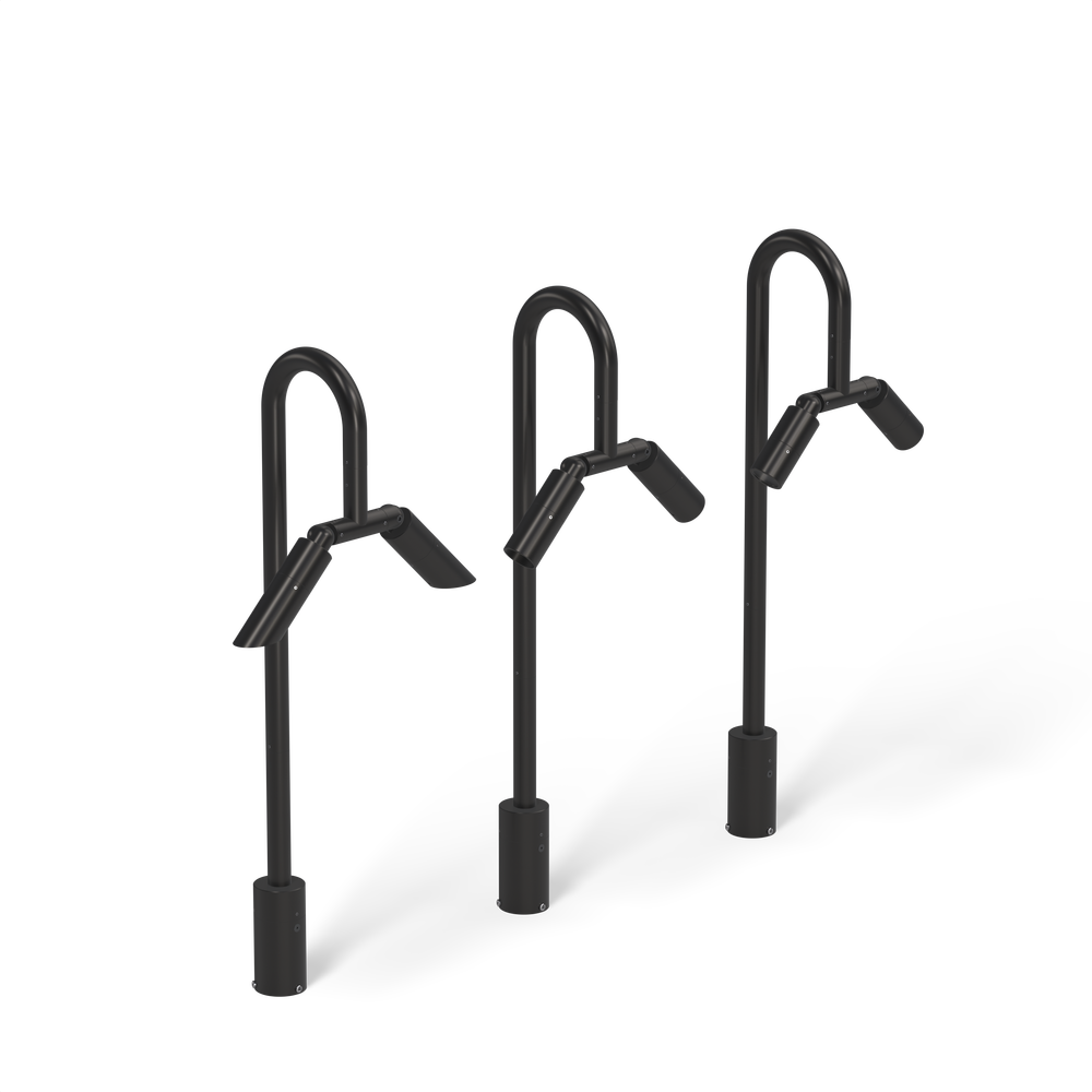 MICRO NITE - Bollard - Line Voltage Via Transformer - LED High-Power - Style B - 2 Fixtures