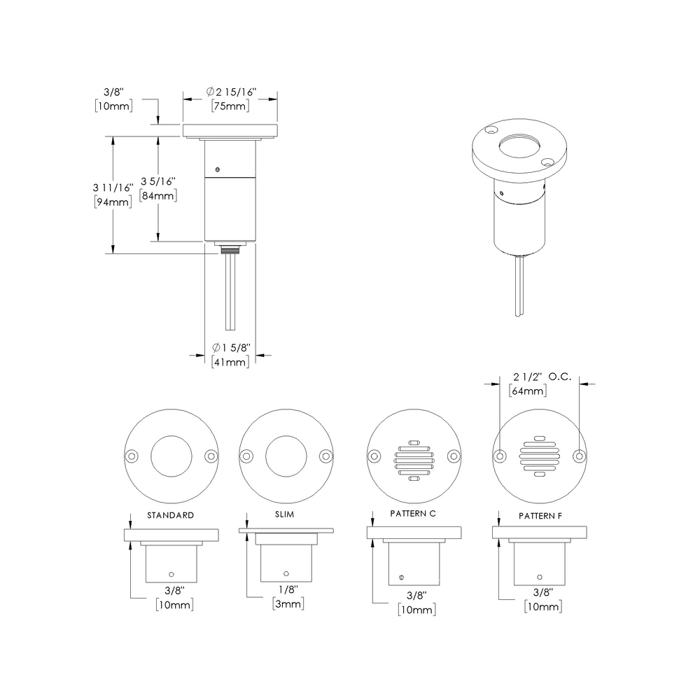 MINI VERSA STAR - Ceiling Recessed - Low Voltage - LED High-Power - Round - Core Drill - Mini