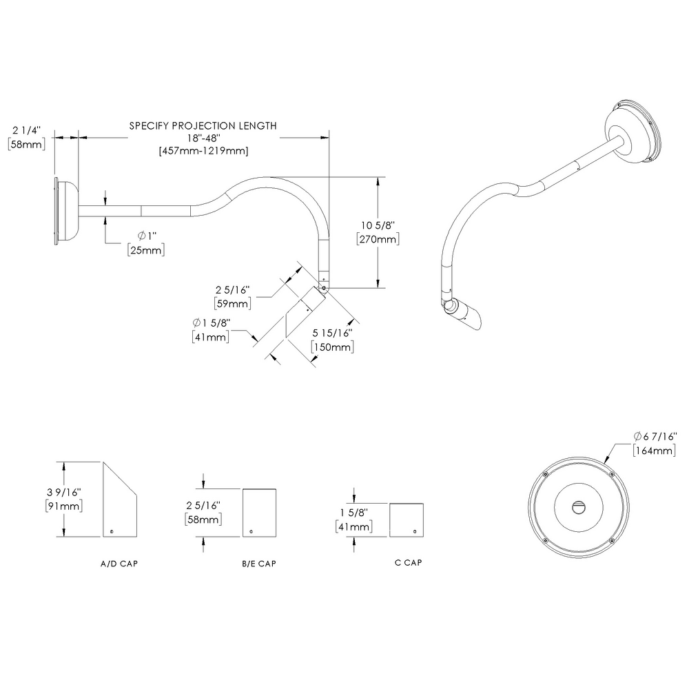 MICRO NITE - Wall Mount  - Line Voltage Via Transformer - LED High-Power - Style A - Single - Power Canopy PC1