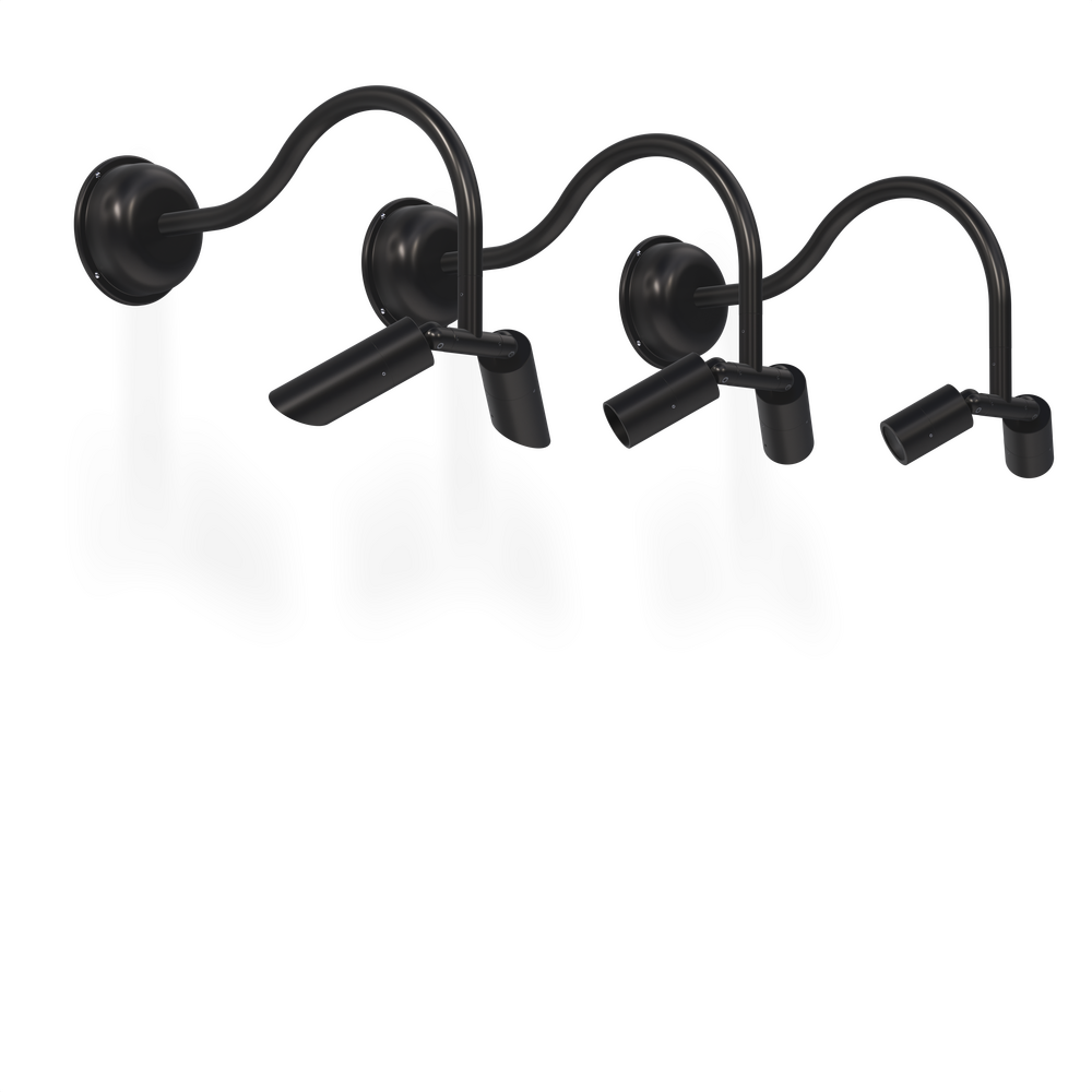 NITE STAR - Wall Mount - Line Voltage Via Transformer - Lamp MR16 Gu5.3 - Style A - 2 Fixtures - Power Canopy PC1