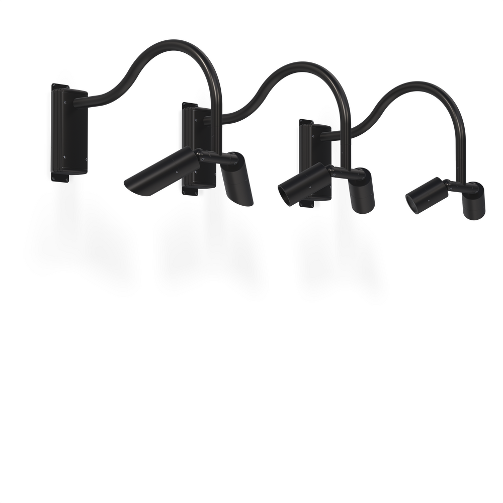 NITE STAR - Wall Mount - Line Voltage Via Transformer - Lamp MR16 Gu5.3 - Style A - 2 Fixtures - Universal Power Module PM1