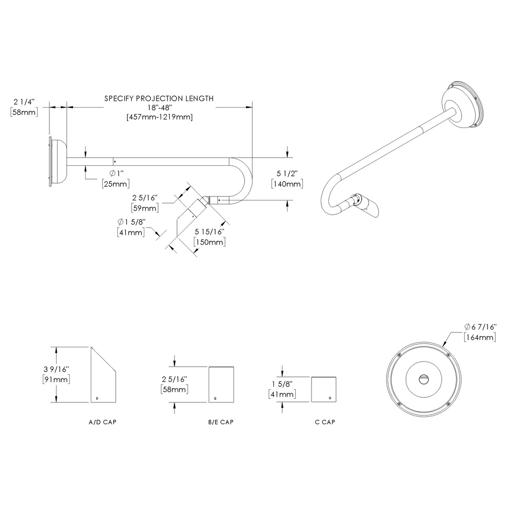 MICRO NITE - Wall Mount - Line Voltage Via Transformer - LED High-Power - Style B - Single - Power Canopy PC1