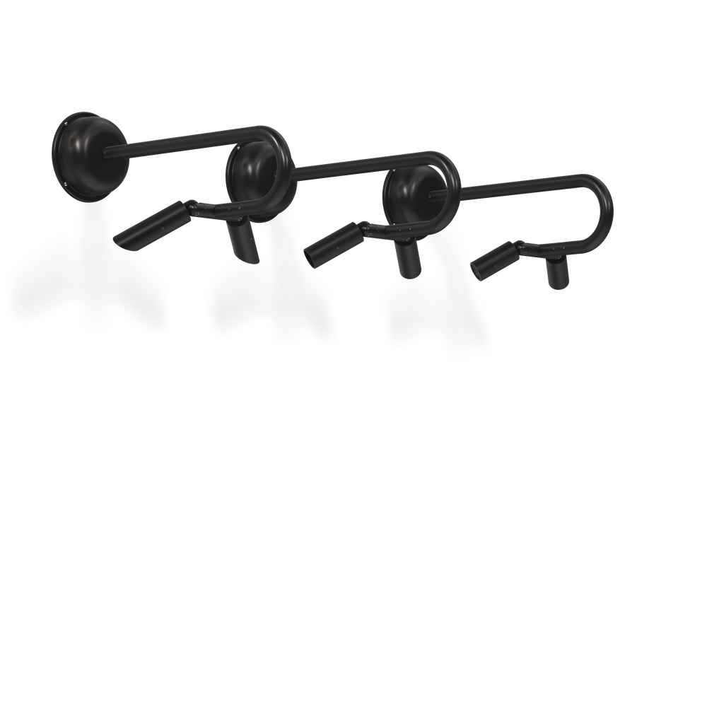 MICRO NITE - Wall Mount - Line Voltage Via Transformer - LED High-Power - Style B - 2 Fixtures - Power Canopy PC1