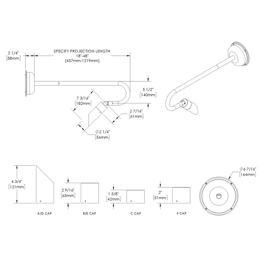 NITE STAR - Wall Mount - Line Voltage Via Transformer - LED High-Power - Style B - Single - Power Canopy PC1