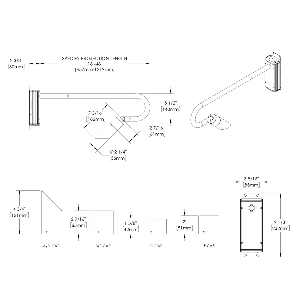 NITE STAR - Wall Mount - Line Voltage Via Transformer - Lamp MR16 Gu5.3 - Style B - Single - Universal Power Module PM1