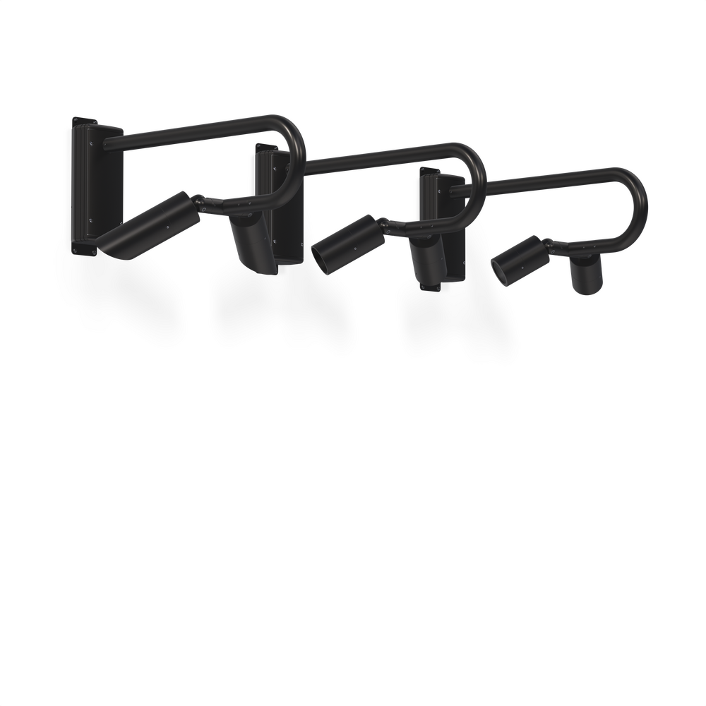 NITE STAR - Wall Mount - Line Voltage Via Transformer - Lamp MR16 Gu5.3 - Style B - 2 Fixtures - Universal Power Module PM1