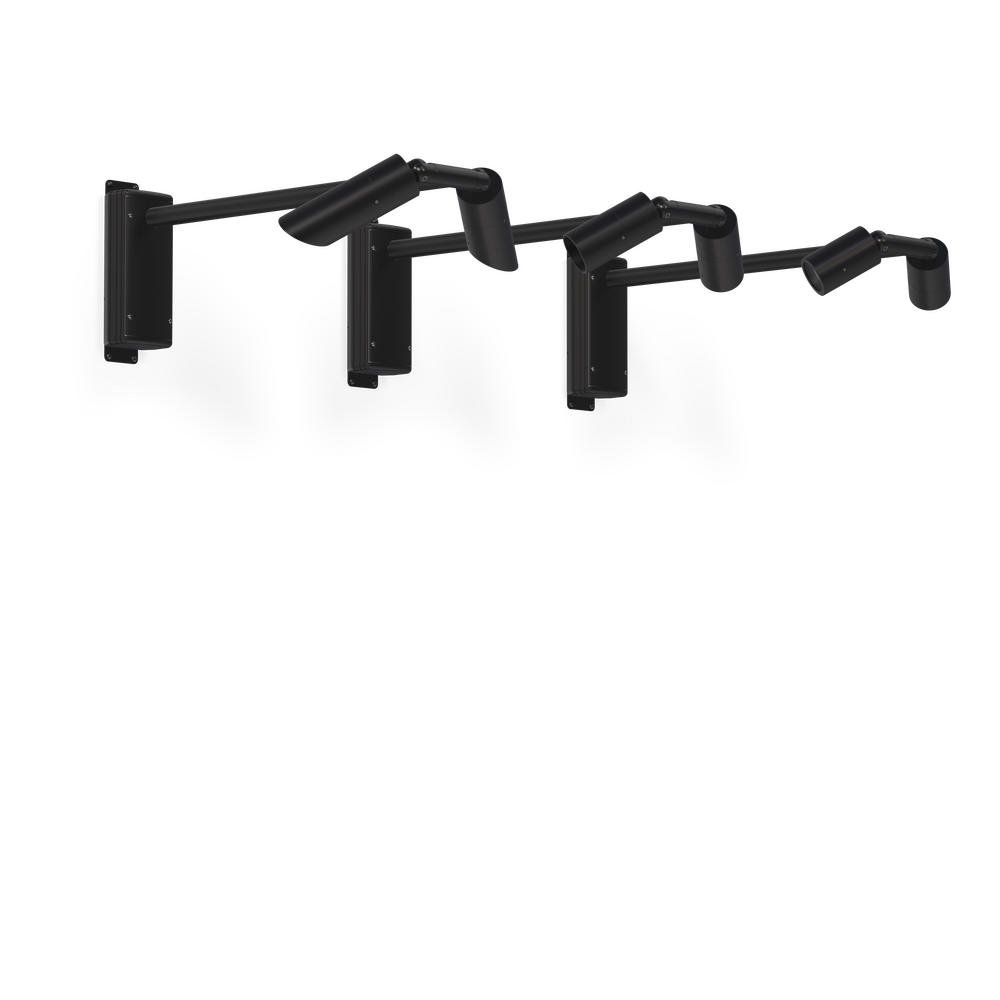 NITE STAR - Wall Mount - Line Voltage Via Transformer - Lamp MR16 Gu5.3 - Style C - 2 Fixtures - Universal Power Module PM1