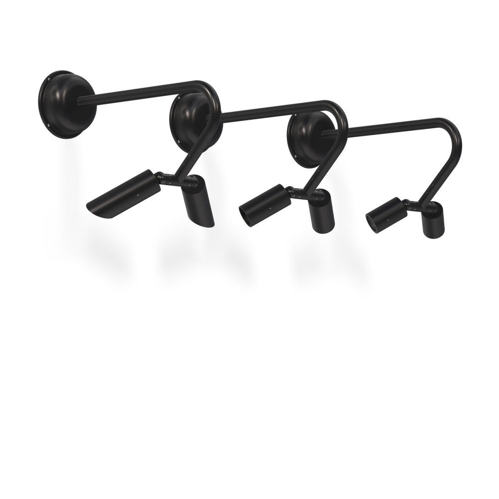 NITE STAR - Wall Mount - Line Voltage Via Transformer - LED High-Power - Style F - 2 Fixtures - Power Canopy PC1