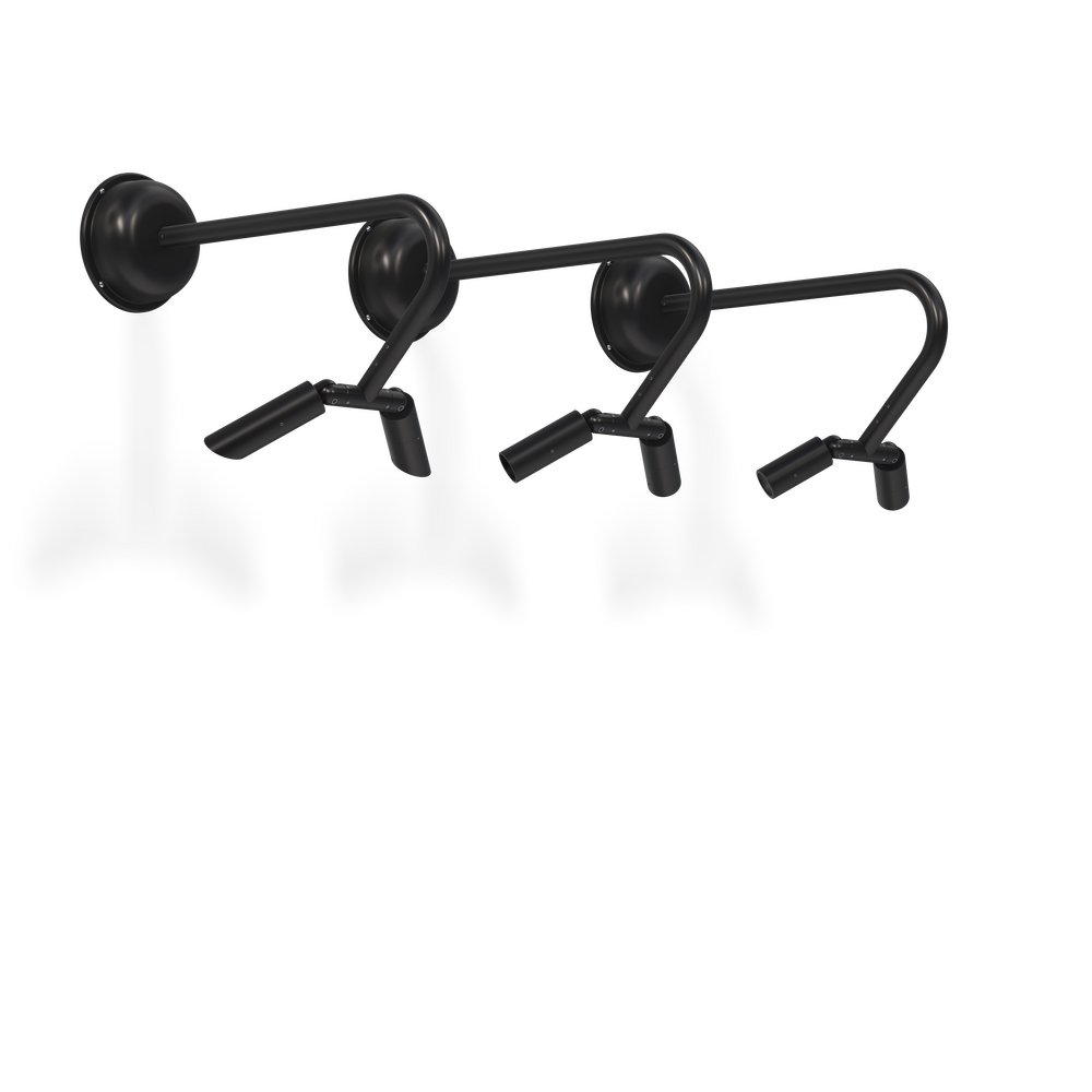 MICRO NITE - Wall Mount - Line Voltage Via Transformer - LED High-Power - Style F - 2 Fixtures - Power Canopy PC1